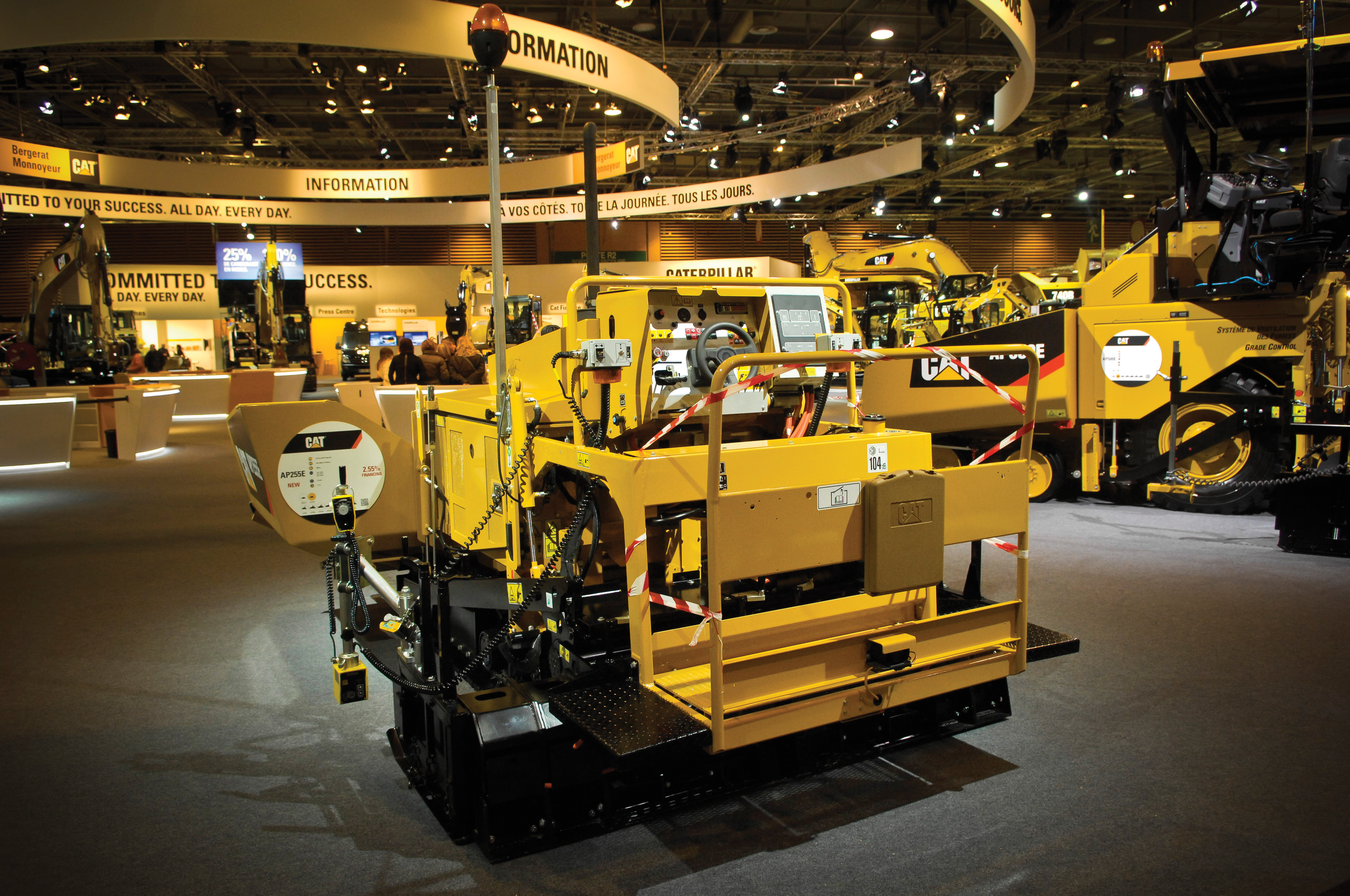 Caterpillar’s smallest paver, the AP255E, is in many ways its biggest news as this machine has been designed specifically for European customers WH May 12 P43 1