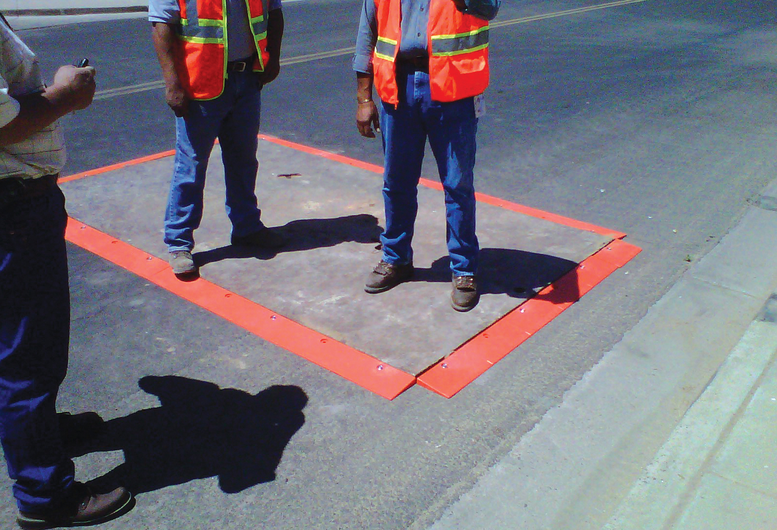Plate Locks is said to be a cost-effective and reusable road plate securing system Plate Locks is said to be a cost-effective and reusable road plate securing system
