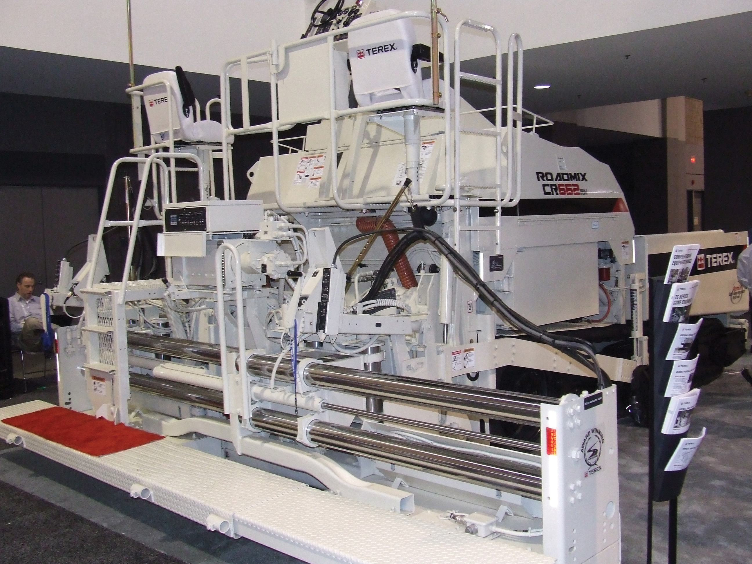 The new Terex CR662RM can be used as a paver or as a material transfer vehicle WH May 12 P 49 2