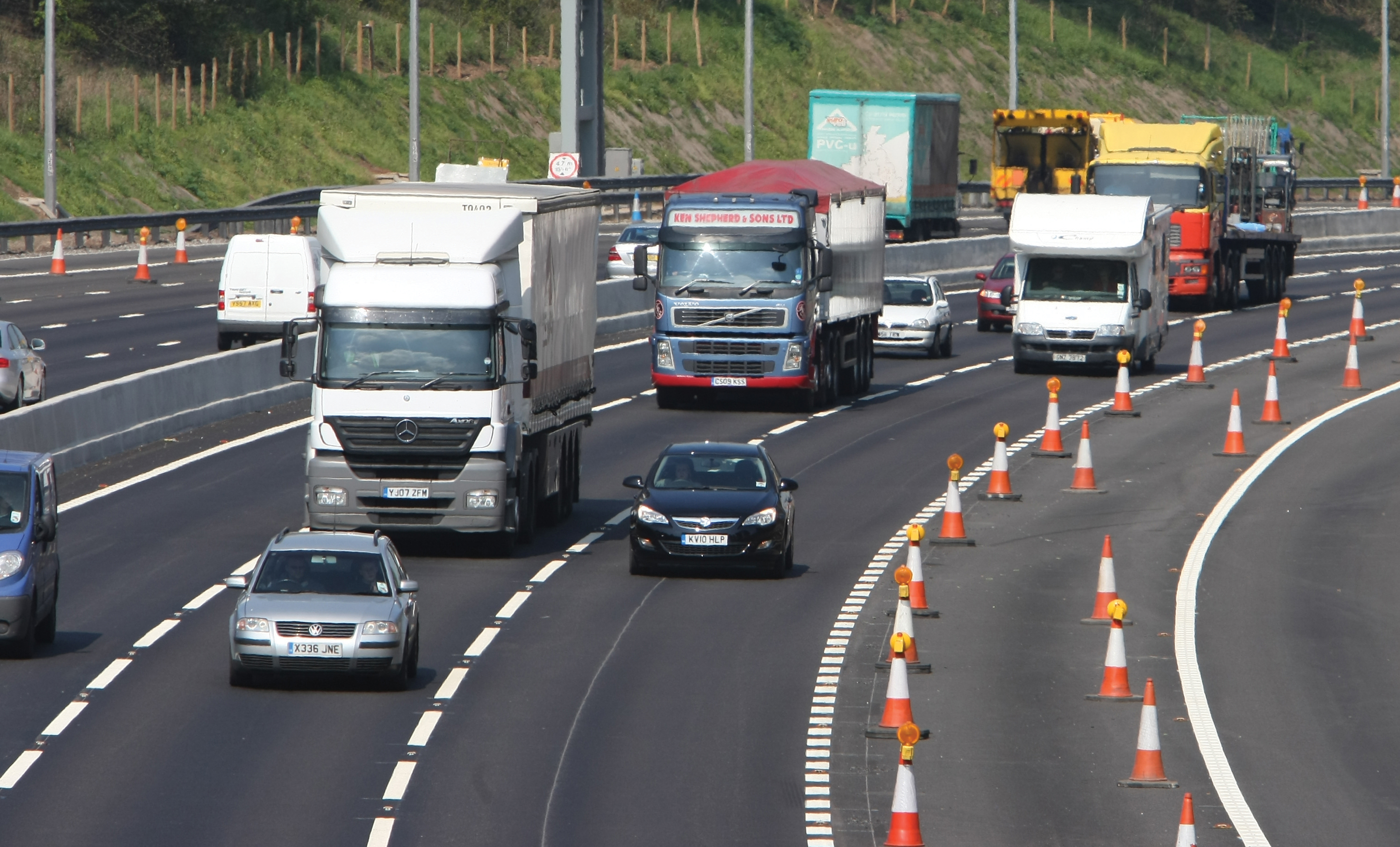 Congestion can be a problem in highway workzones, so traffic management can help reduce jams and boost safety workzone congestion