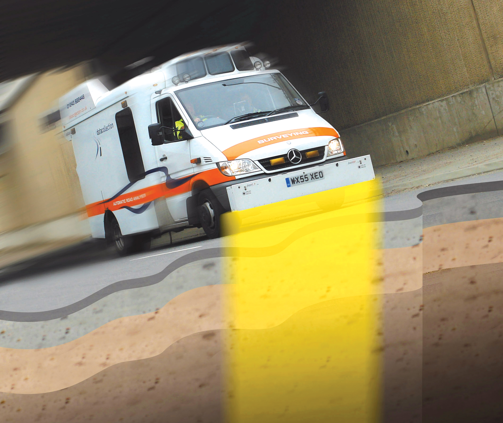 Travelling at highway speeds, this sophisticated survey package offers fast highway scanning Ambulance