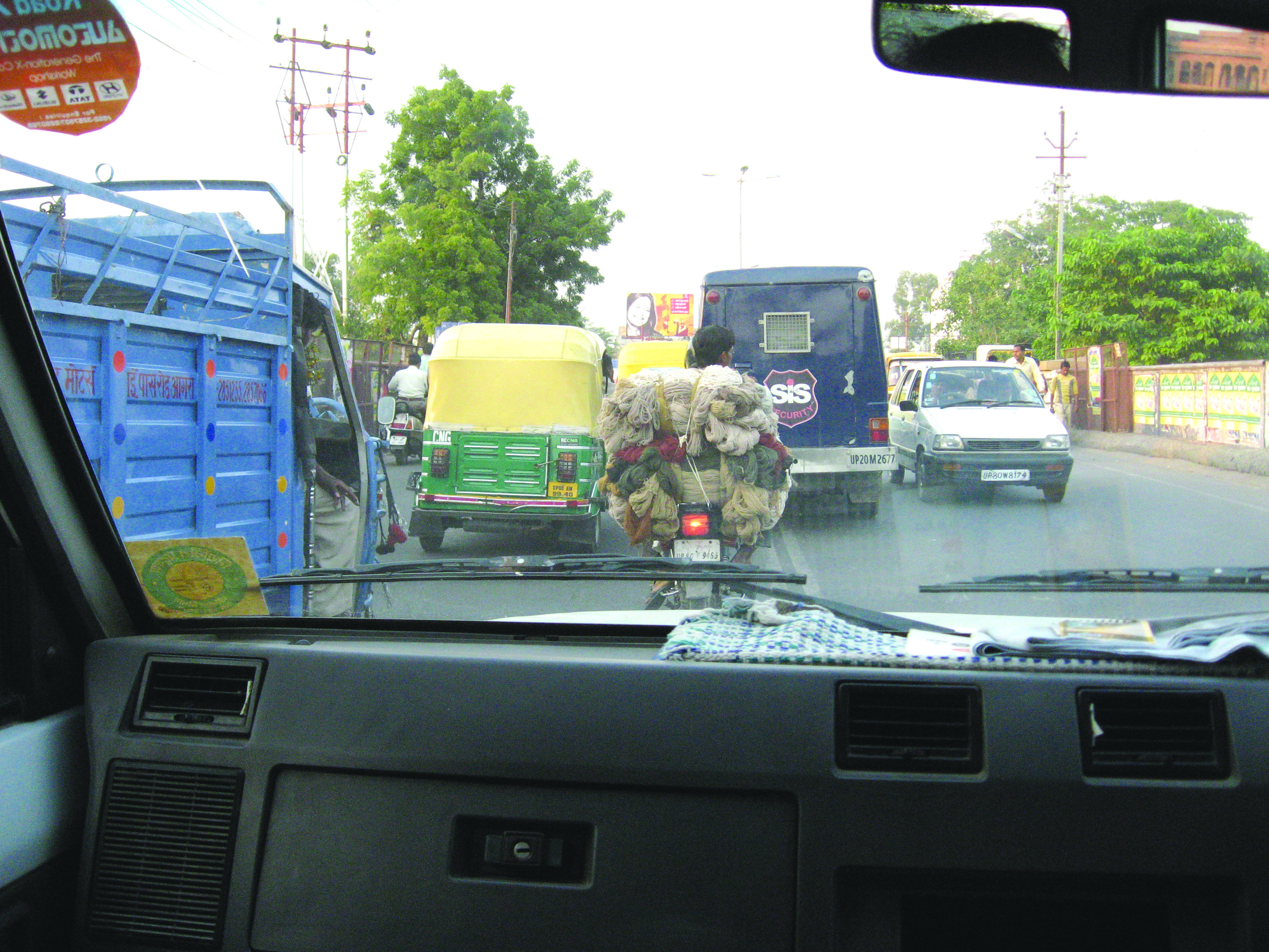Unsafe vehicles like three-wheel tuk-tuk are probably the most efficient taxi invented for urban areas India Bike