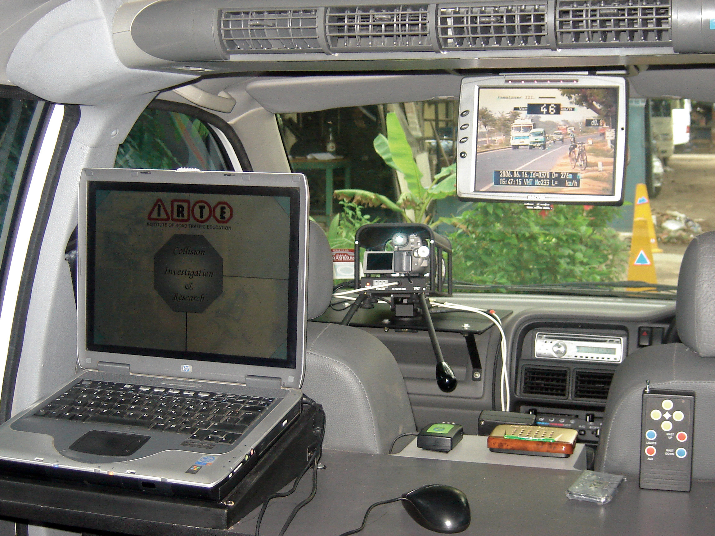 IRTE's mobile Interceptor and CrashLab vehicles are designed to revolutionise traffic enforcement and scientific collision investigation using state of the art on-board equipment IRTE's mobile Interceptor