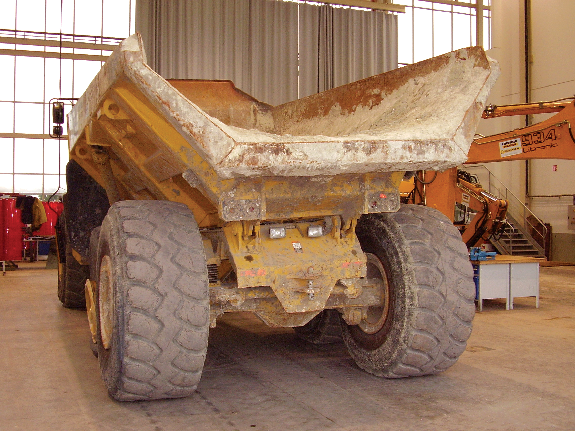Old machine tyres can be recycled to produce crumb rubber for use in asphalt machine tyres