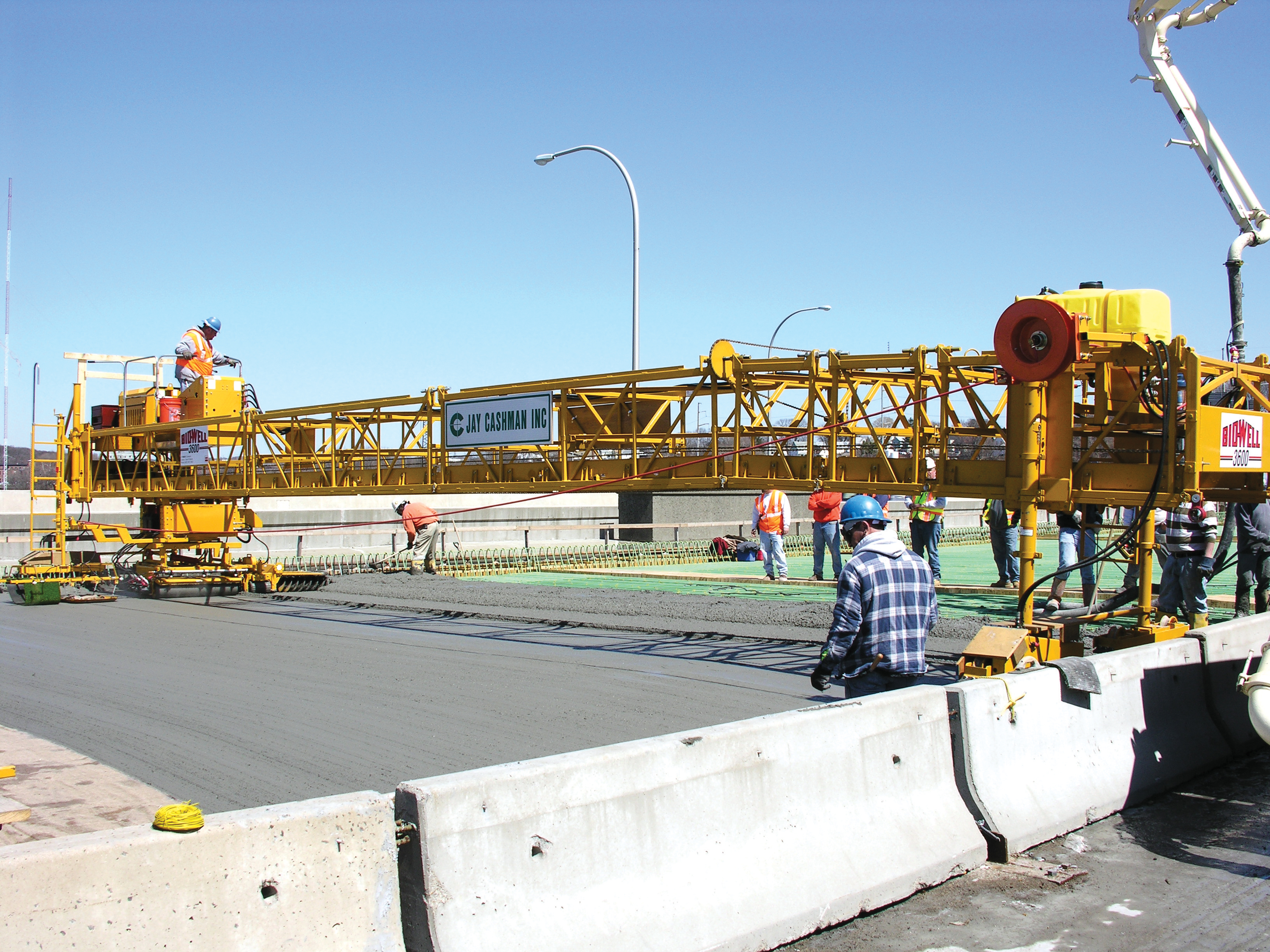 The Terex Bid-Well 3600 offers greater versatility for use on complex bridge paving applications Terex Bid Well 3600 on bridge