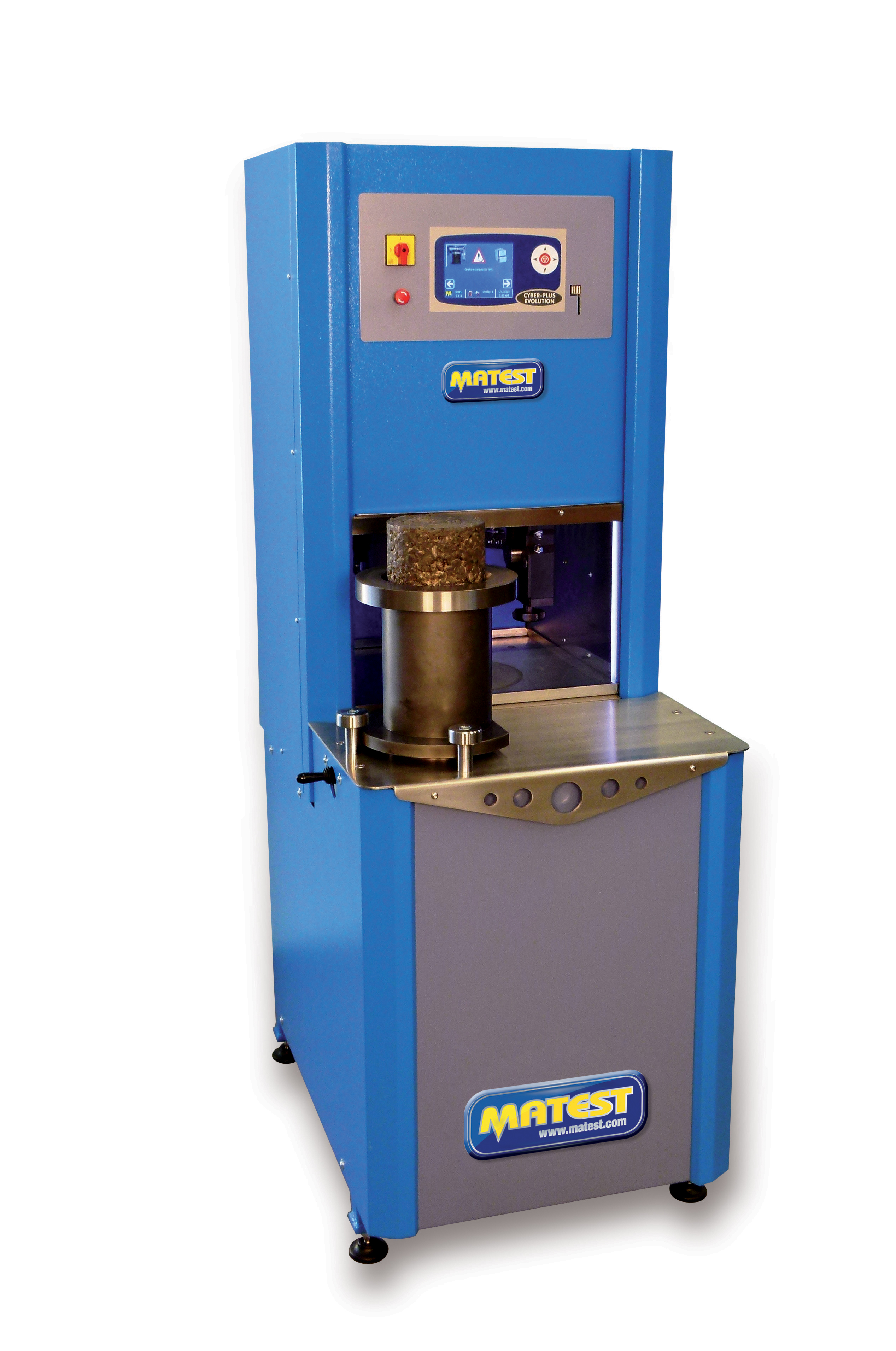 Matest has continually improved its gyratory compactor product offering Matest gyratory compactor B041