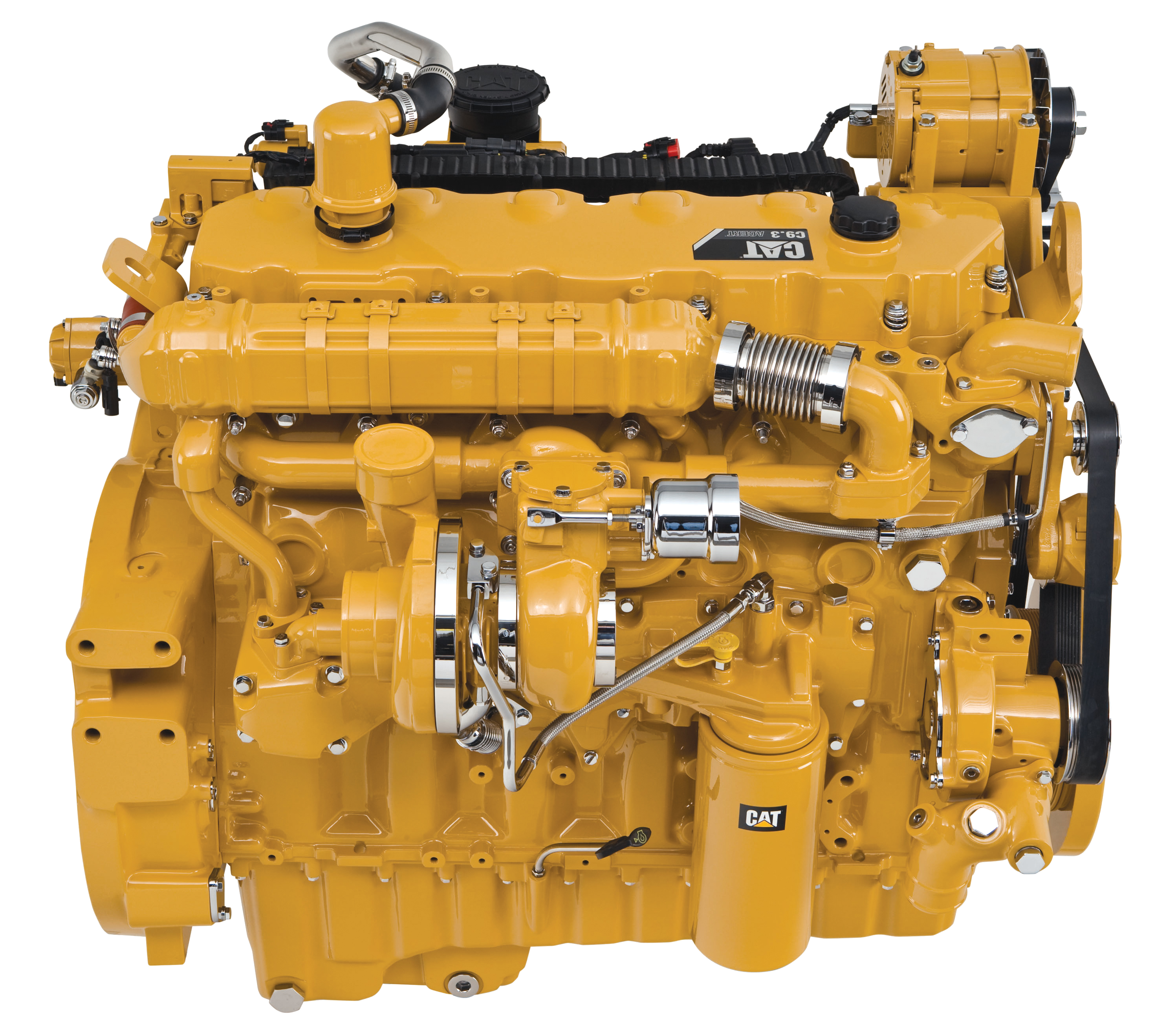 The new Caterpillar C9.3 diesel meets the Tier 4 Final/Stage IV emissions requirements Caterpillar C9.3 diesel engine