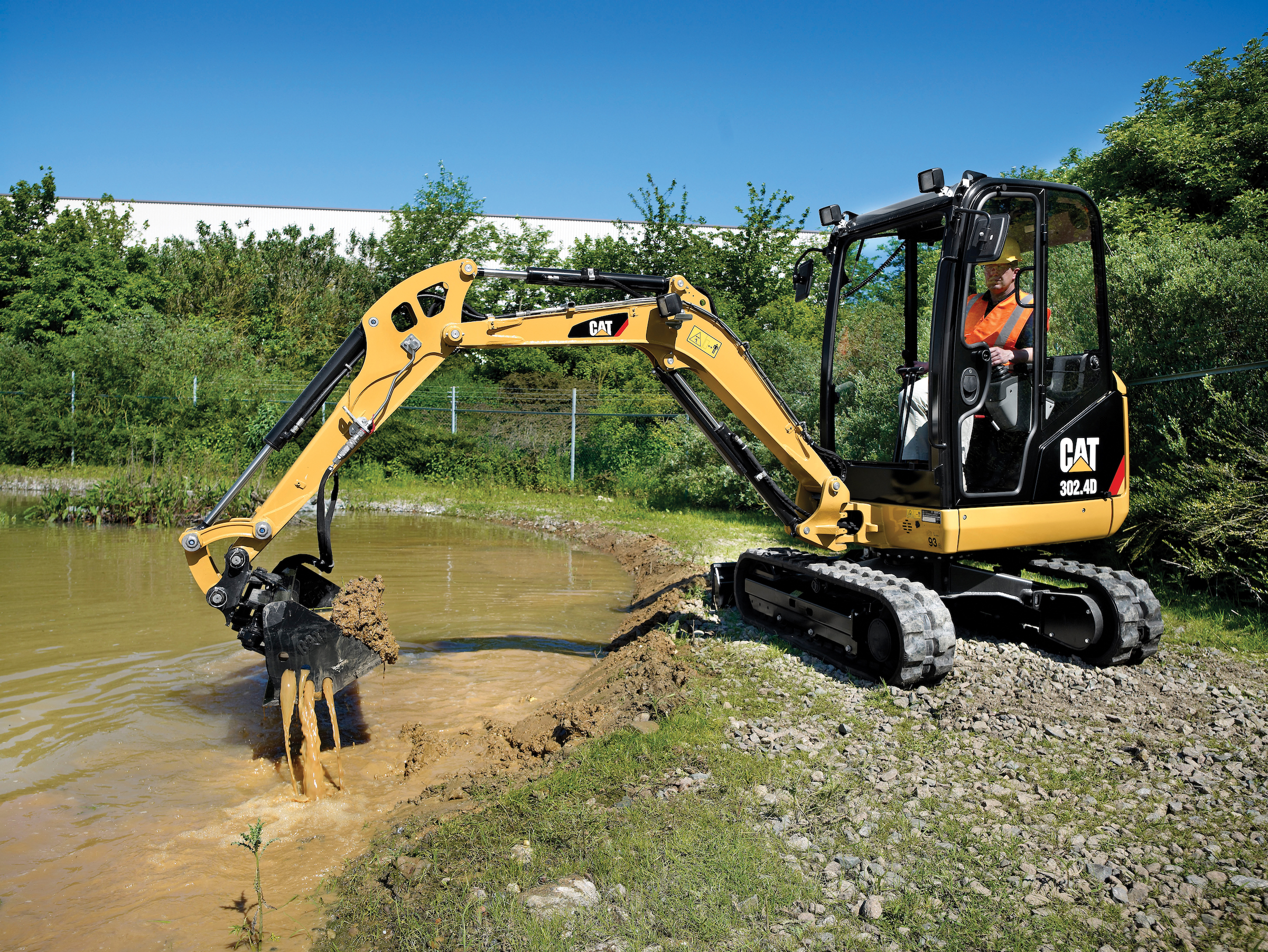Cat’s 302.4D machine is among the company’s new D Series of mini hydraulic excavators Cat’s 302.4D hydraulic excavator