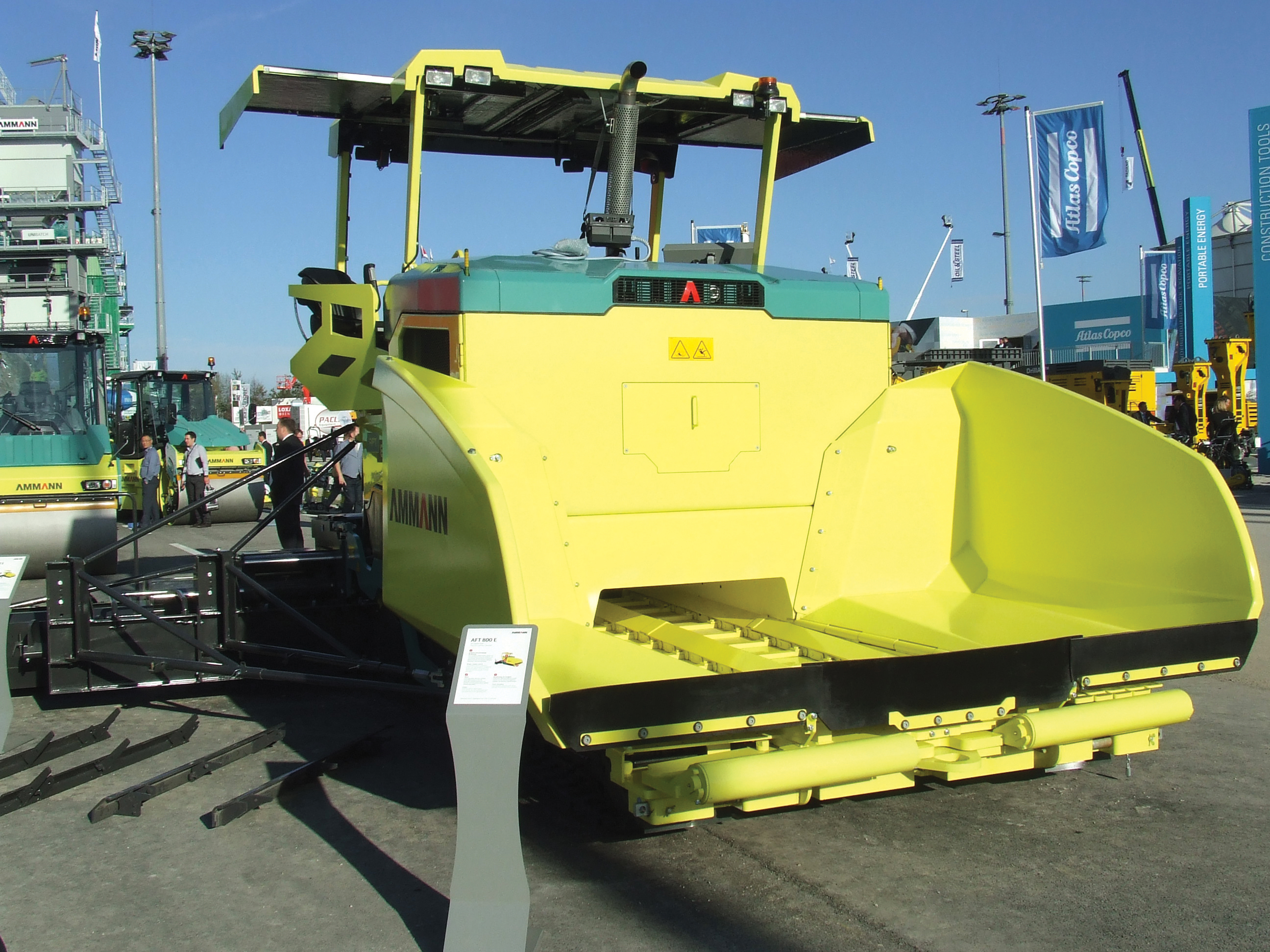 Amman’s prototype AFT800 paver is the biggest in the firm’s range and will be available in 2014 Amman’s prototype AFT800 paver