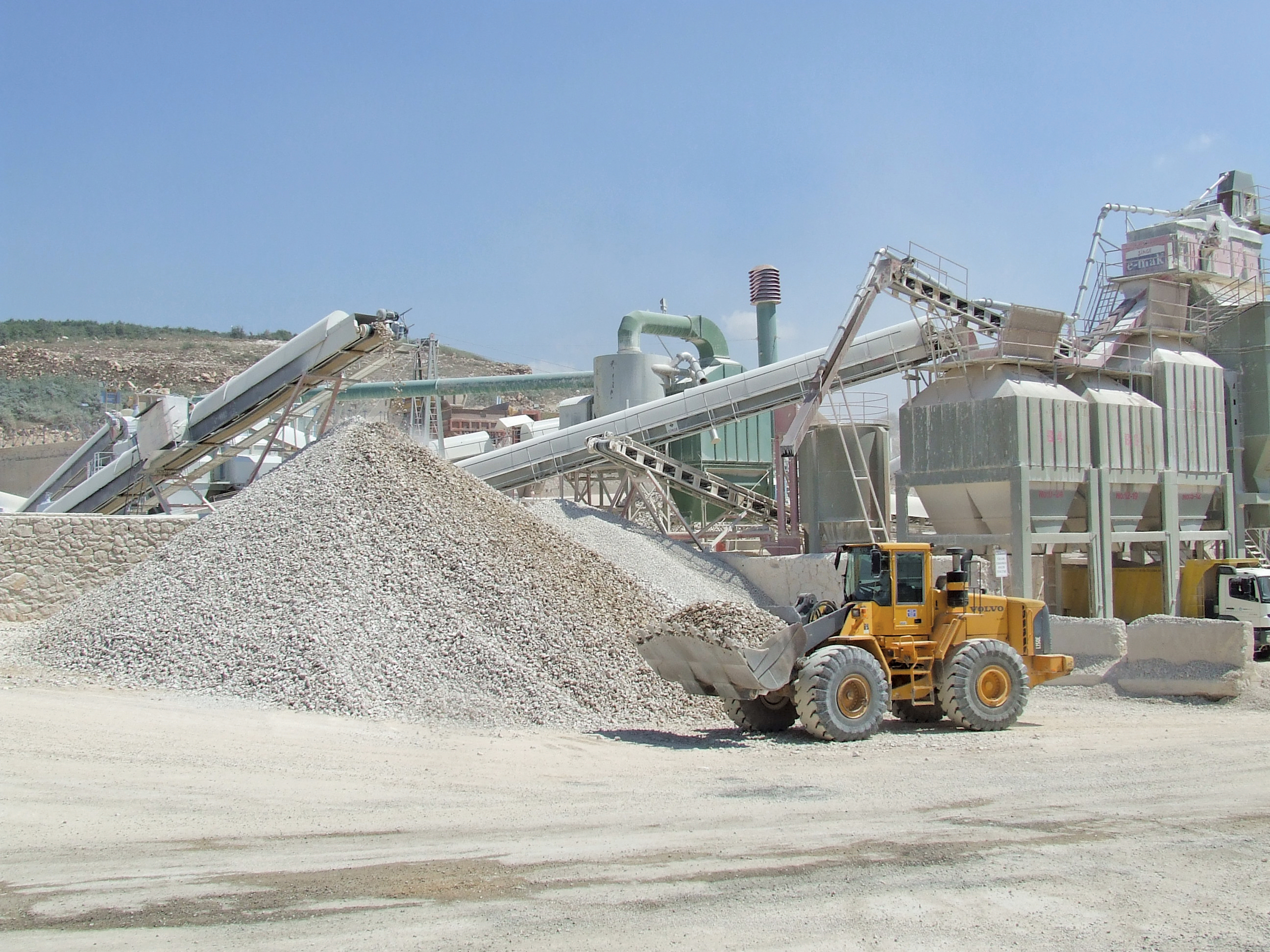 About 100 million tonnes of aggregate/year is produced in quarries for use in Turkey’s road construction sector
100 million tonnes of aggregate/year Turkey’s road construction