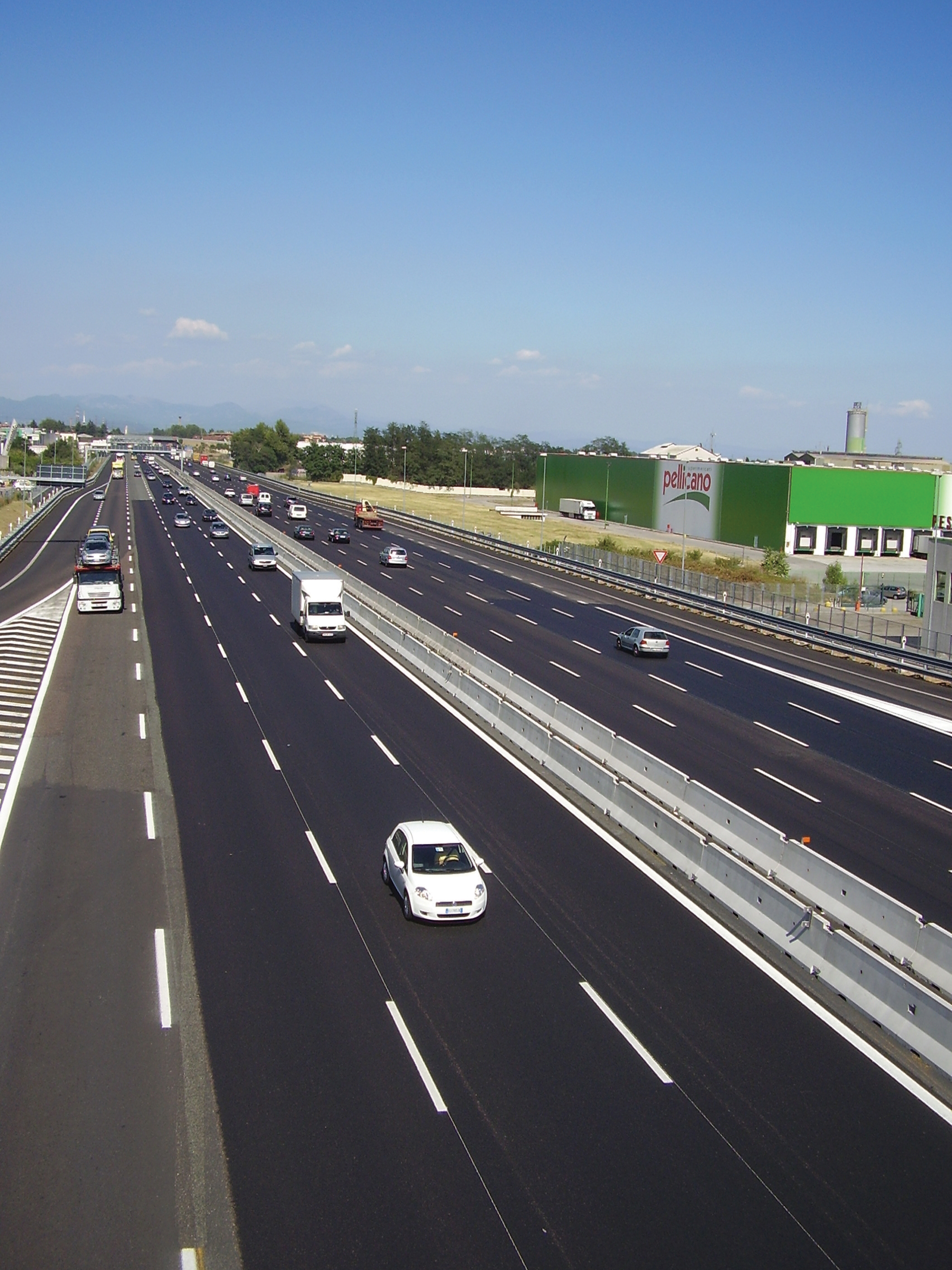 Italy’s A4 Autostrade is a tolled route running from east to west across the north of the country and is a vital economic backbone for the country, a prime example of how highways boost economic development Italy’s A4 Autostrade