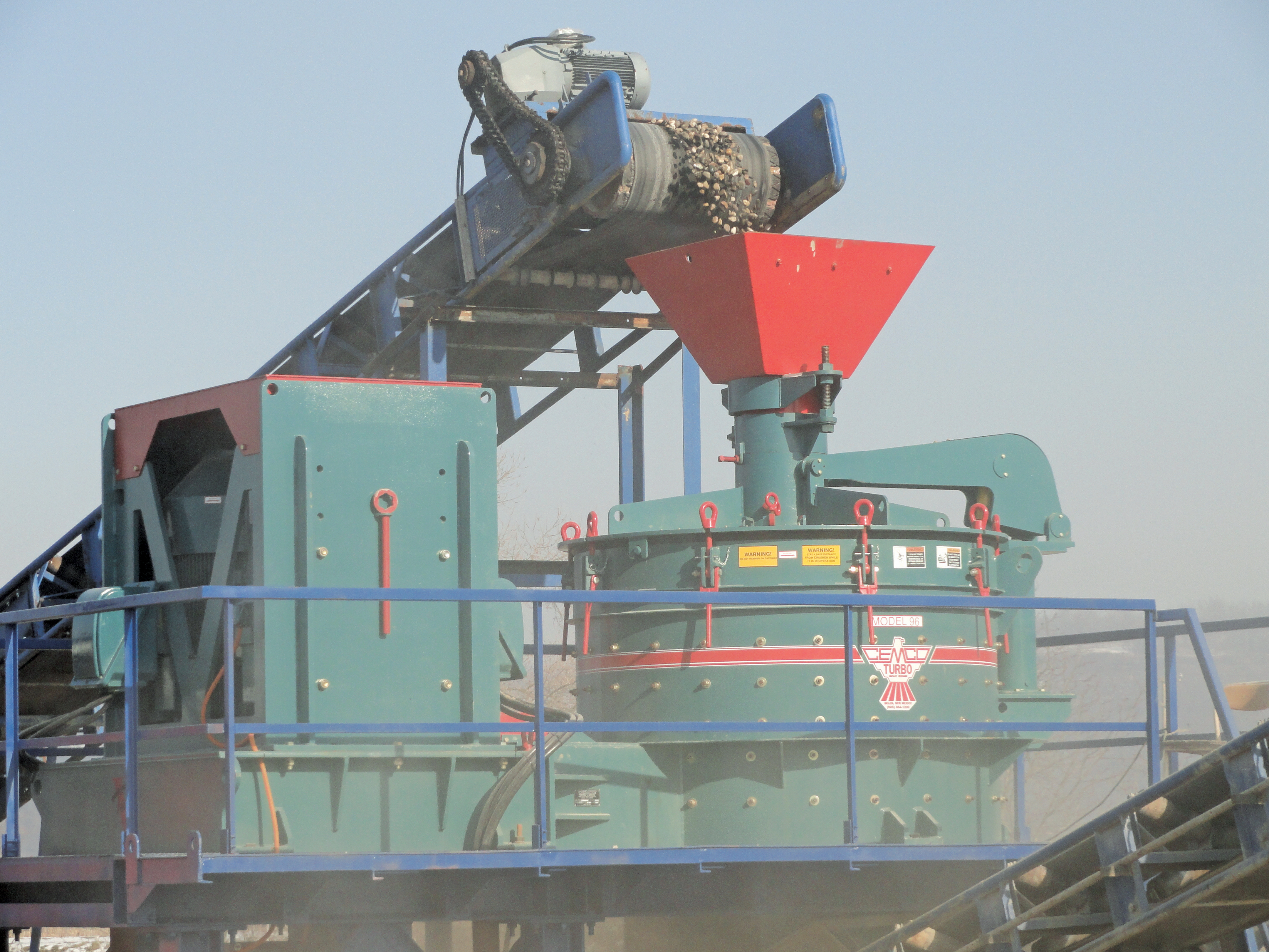 A new CEMCO VSI crusher is helping improve productivity and product quality at a quarry in the US CEMCO VSI crusher