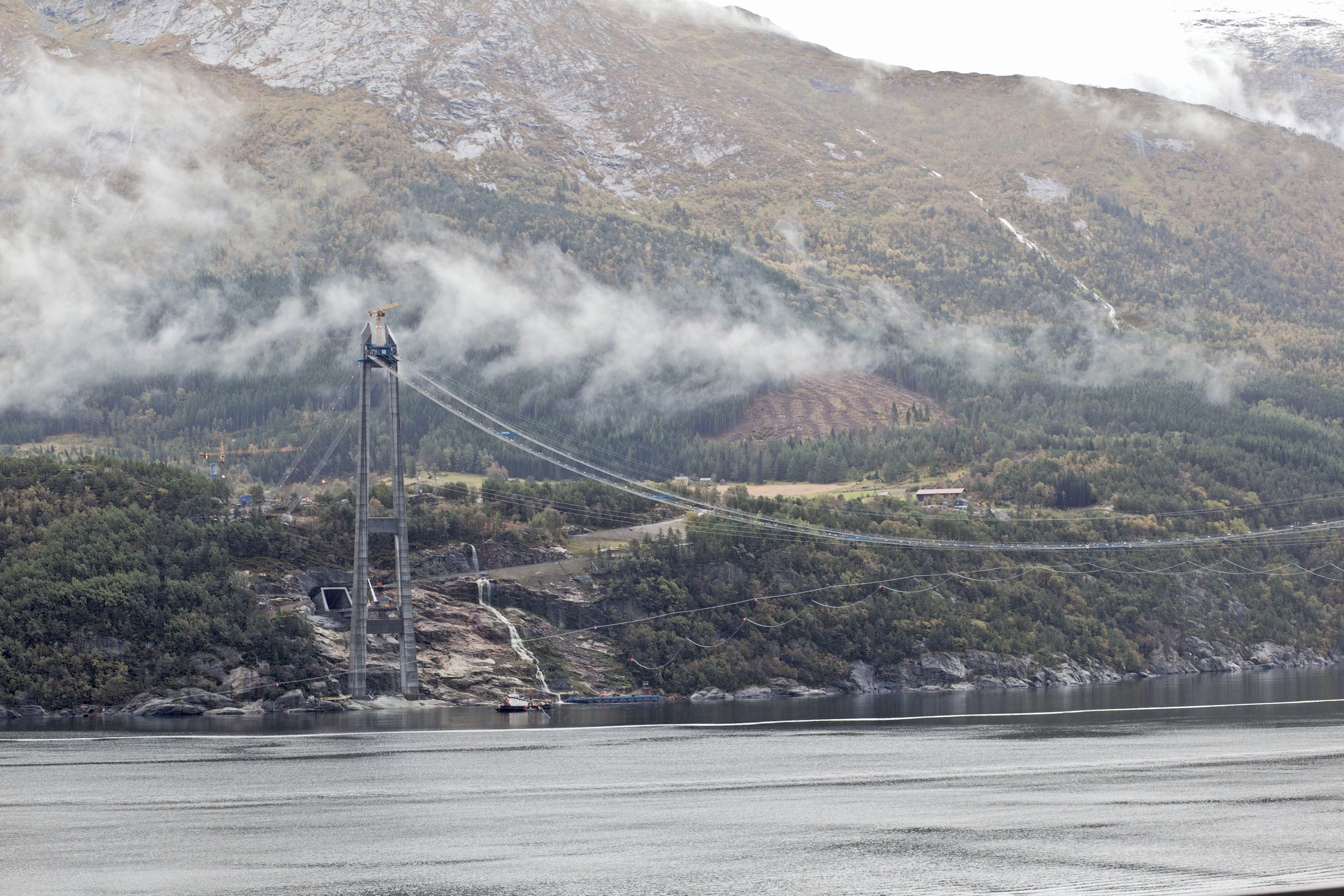The Norwegian Hauliers Association claims tolls for the newly built Hardanger bridge are too steep and will reduce through traffic (picture courtesy of Norwegian Roads Authority and Adrian Greeman) Hardanger bridge