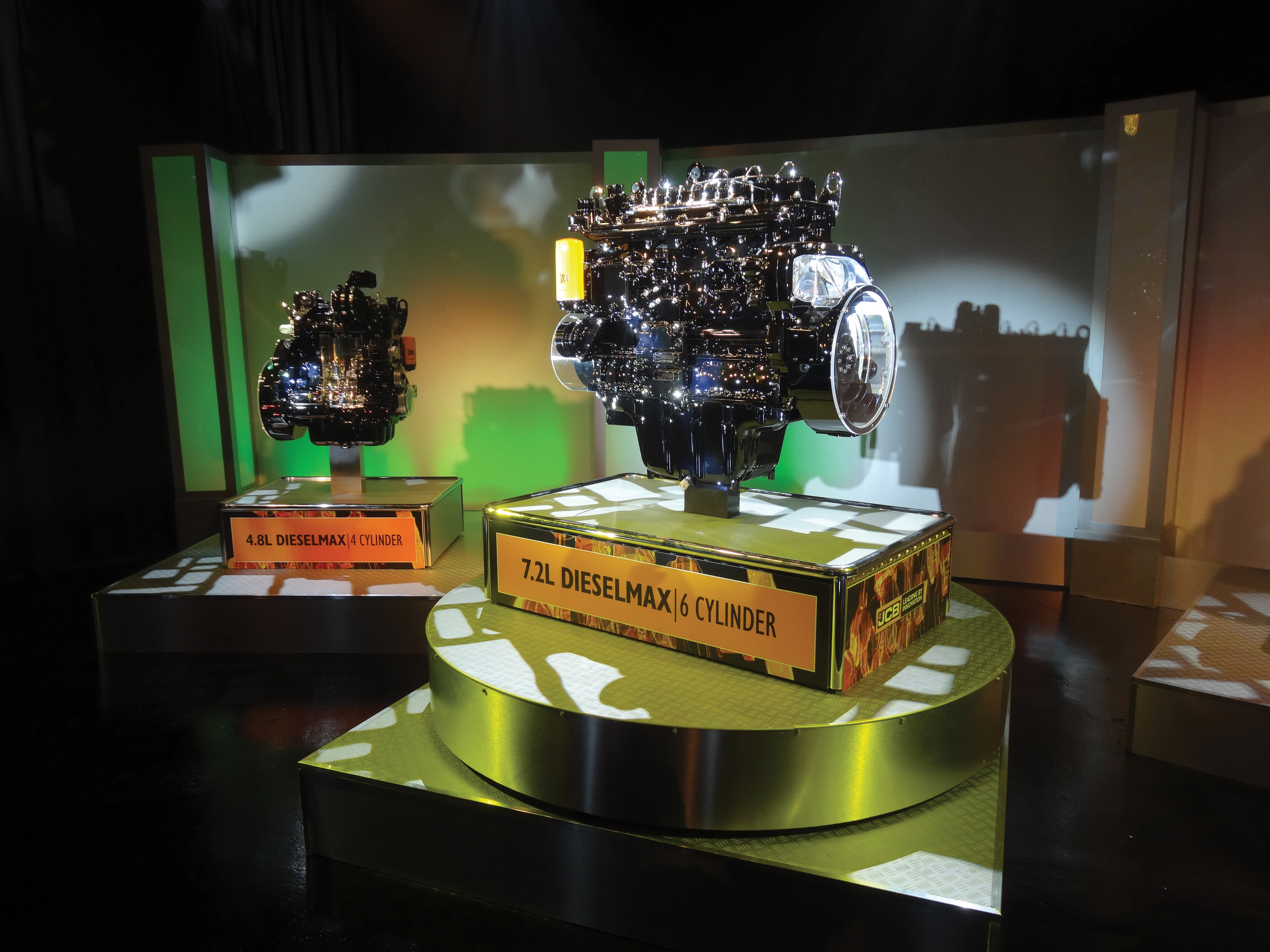 JCB now offers the new six-cylinder JCB Dieselmax 672 engine six-cylinder JCB Dieselmax 672 engine