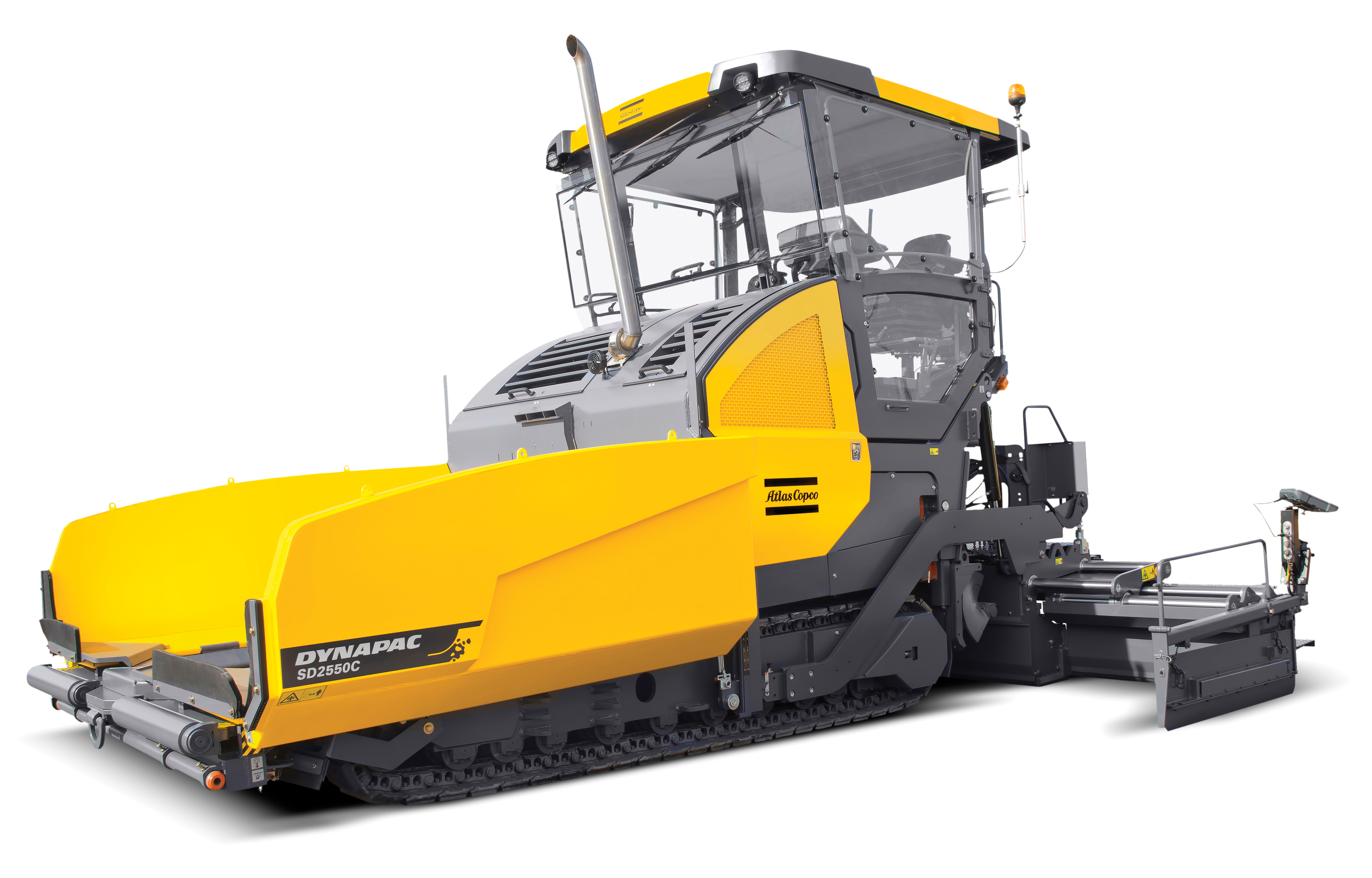 The new SD2550C from Atlas Copco’s Dynapac road machinery range is said to suit high performance, highway-class paving operations SD2550C from Atlas Copco’s Dynapac