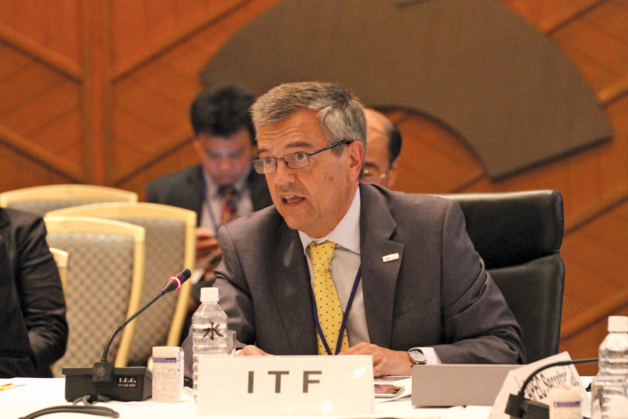 José Viegas spoke at the 8th APEC Ministers Meeting. Pic courtsey of ITF José Viegas at the 8th APEC Ministers Meeting