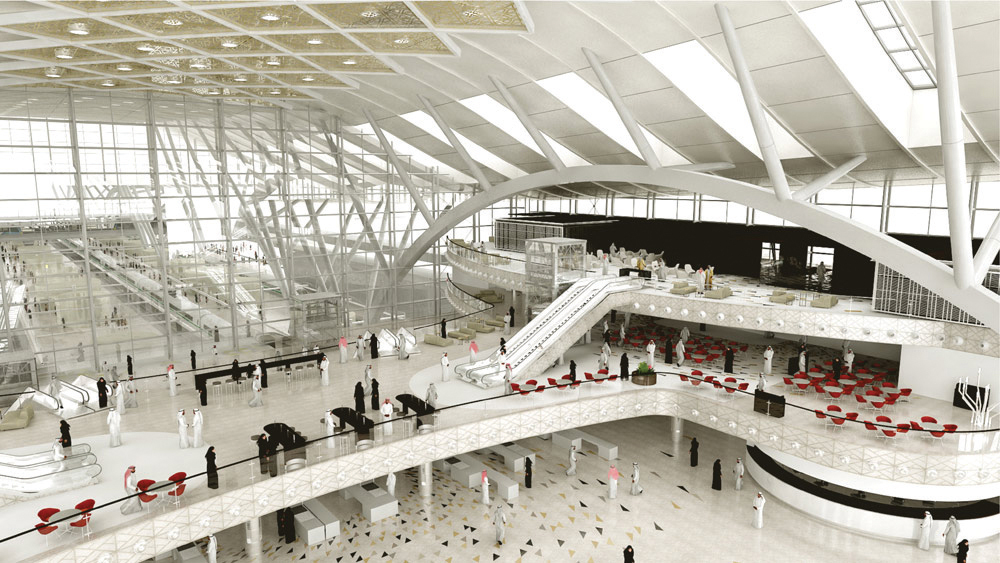 The new internal area at the airport has been designed to be light and airy as well as thermally efficient in the
sometimes tough climactic conditions KAIA Railway Station