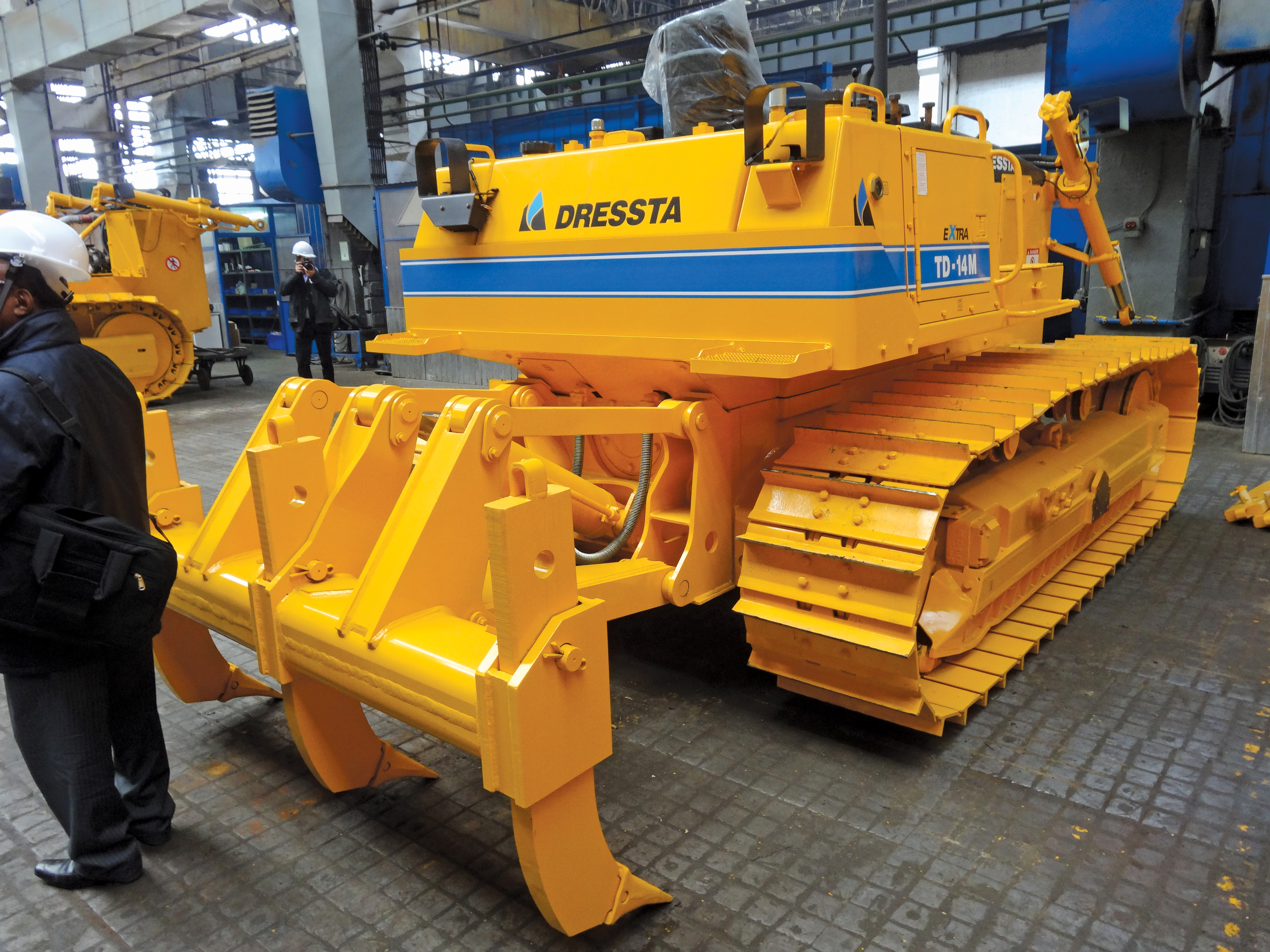 The Dressta dozer range is highly developed and can trace its lineage back to early mechanised machines Dressta Dozer