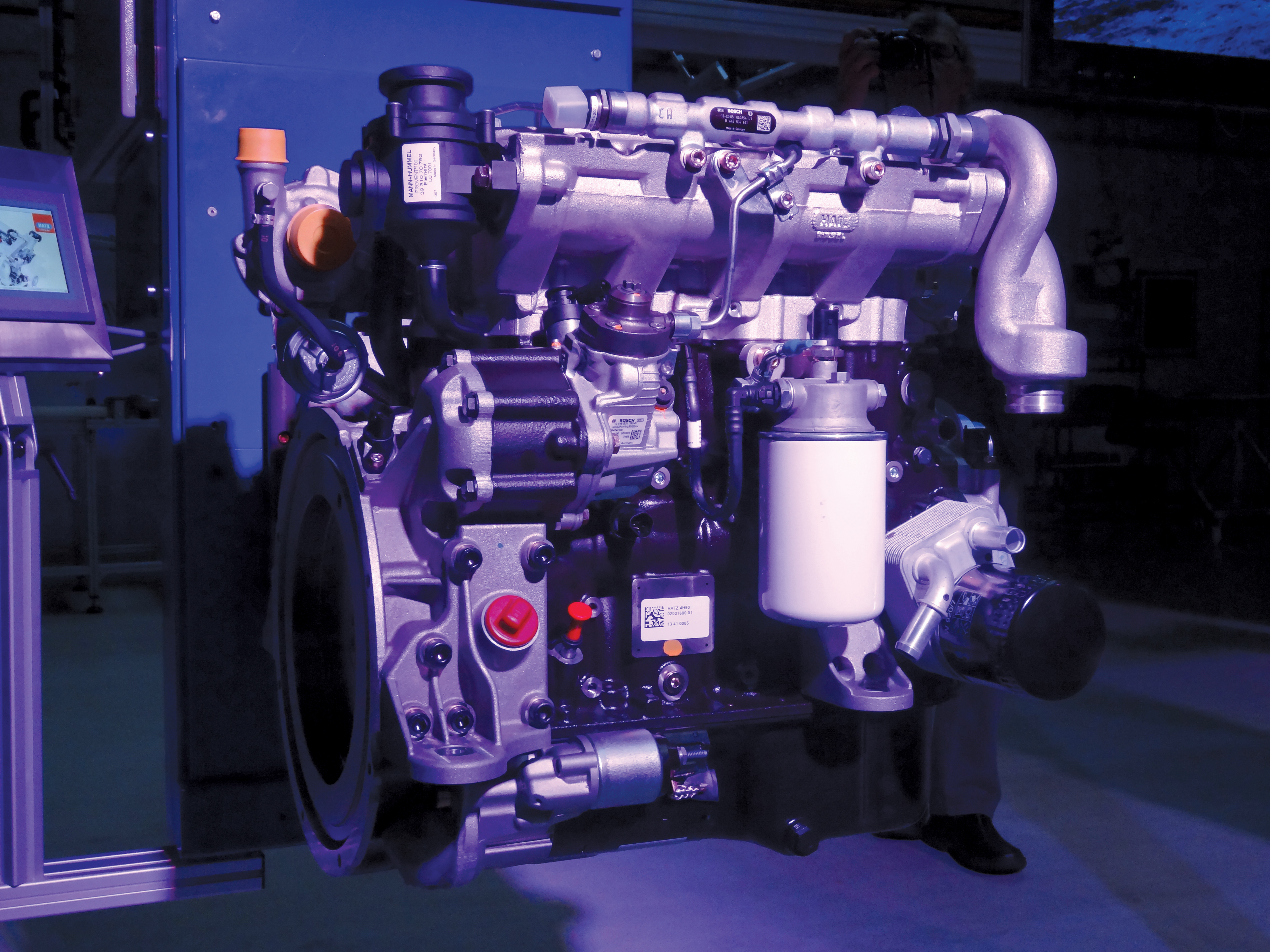 The new Hatz diesel is said to offer a powerful package in a compact design Hatz 4H50TIC engine