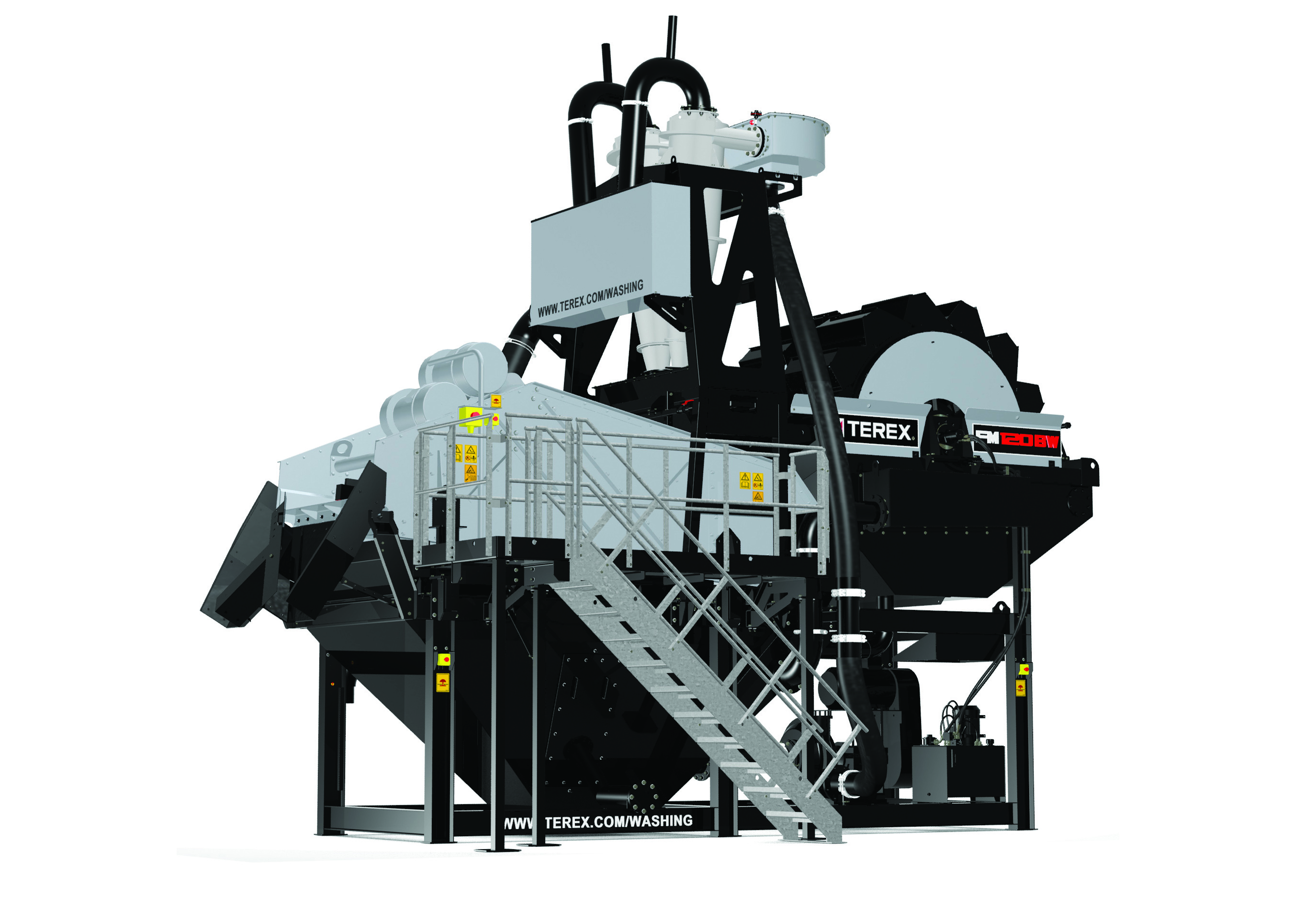 Terex Washing Systems’ FM120BW bucket wheel dewatering system Terex Washing Systems’ FM120BW