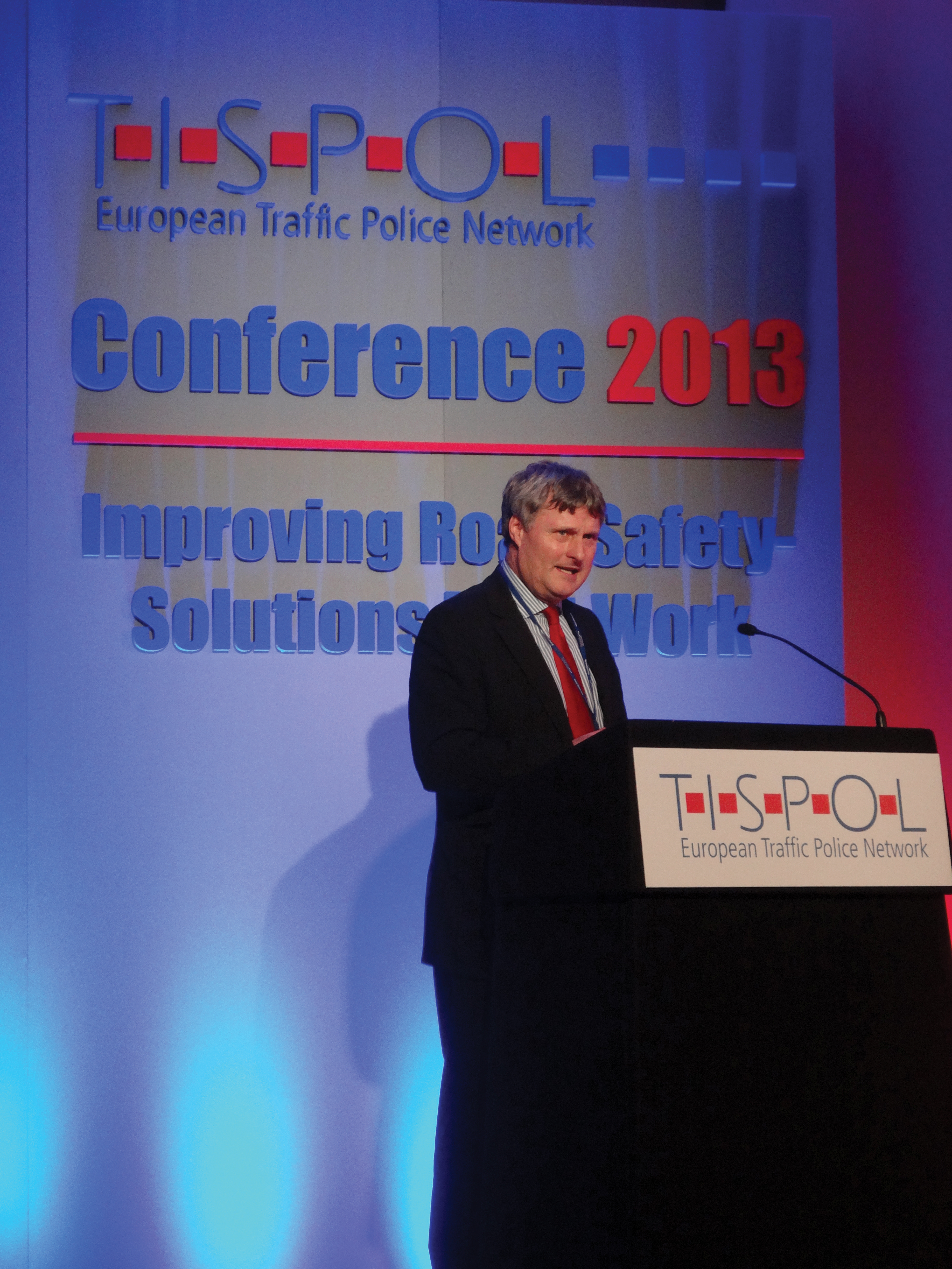 “The likeliness of dying in a road accident in the EU is roughly half as much as dying in a road accident in the US” - Szabolcs Schmidt Szabolcs Schmidt at TISPOL Conference