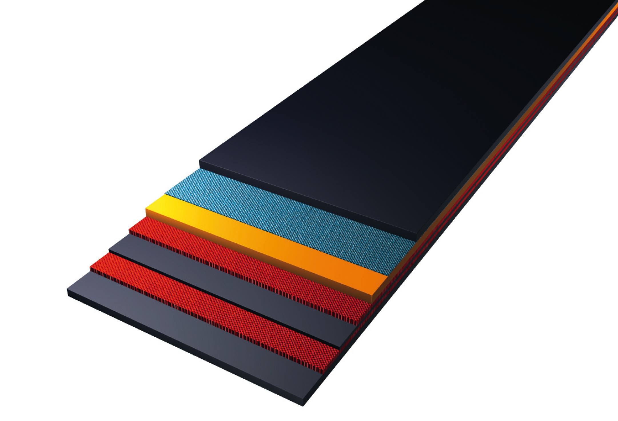 ContiTech’s heat-resistant conveyor belts can be assembled from different components depending on the type of application. (Photo: ContiTech) ContiTech’s heat-resistant conveyor belt