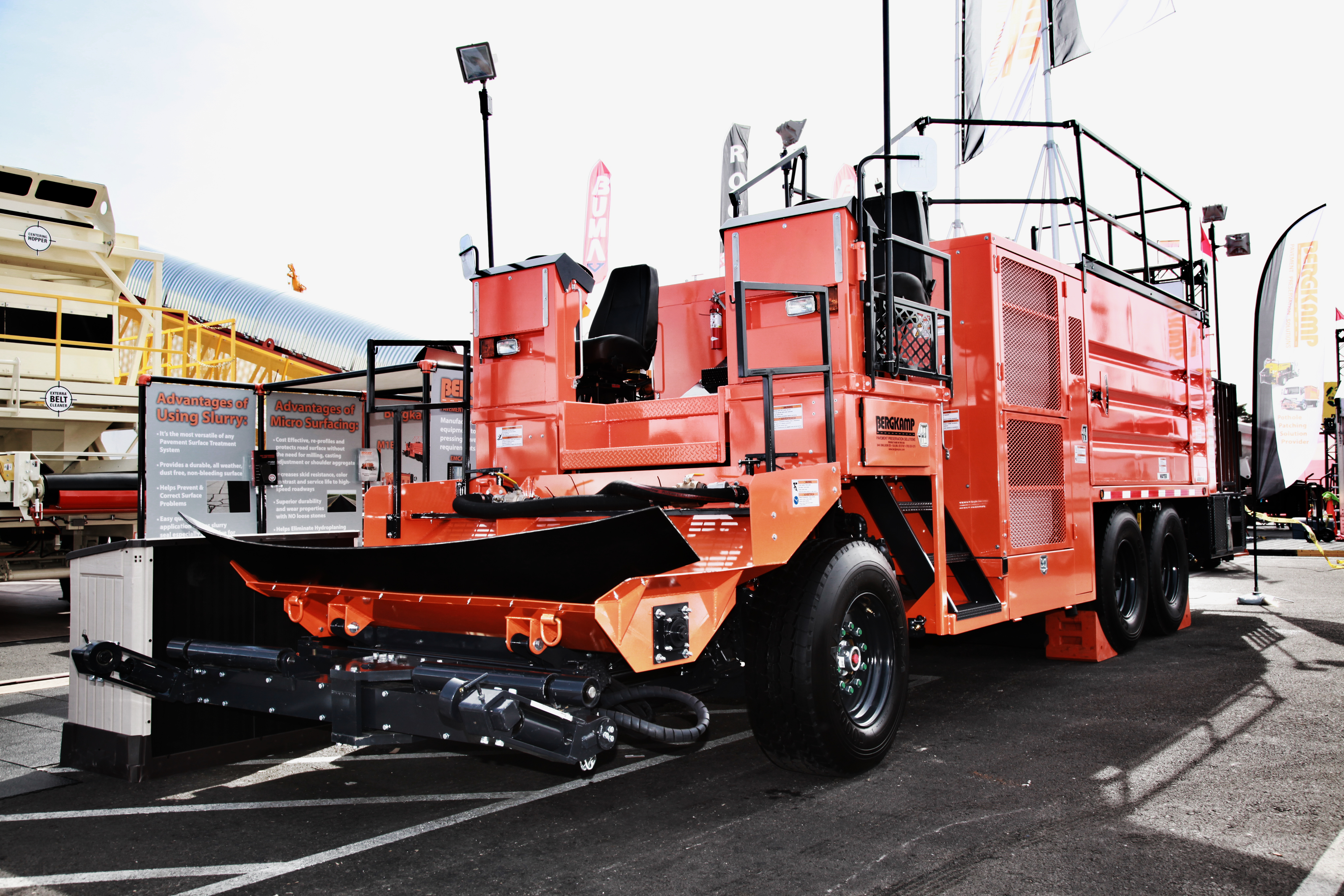 Innovative pothole patcher from Bergkamp Bergkamp pothole patcher