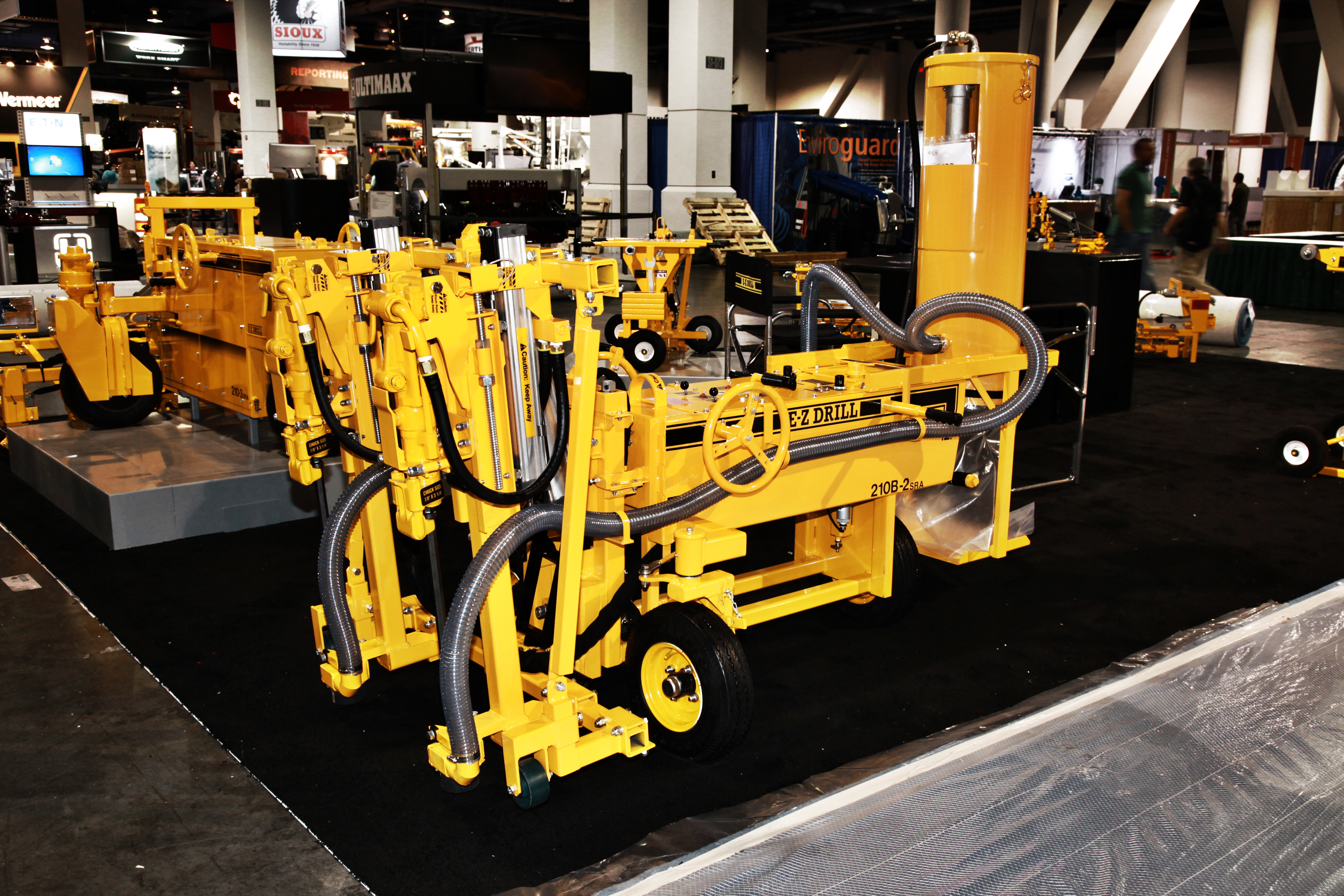 E-Z Drill’s 210B-2 on-grade drills are said to be easy-to-use units that can drill to a standard near 46cm depth E-Z Drill’s 210B-2 on-grade drill