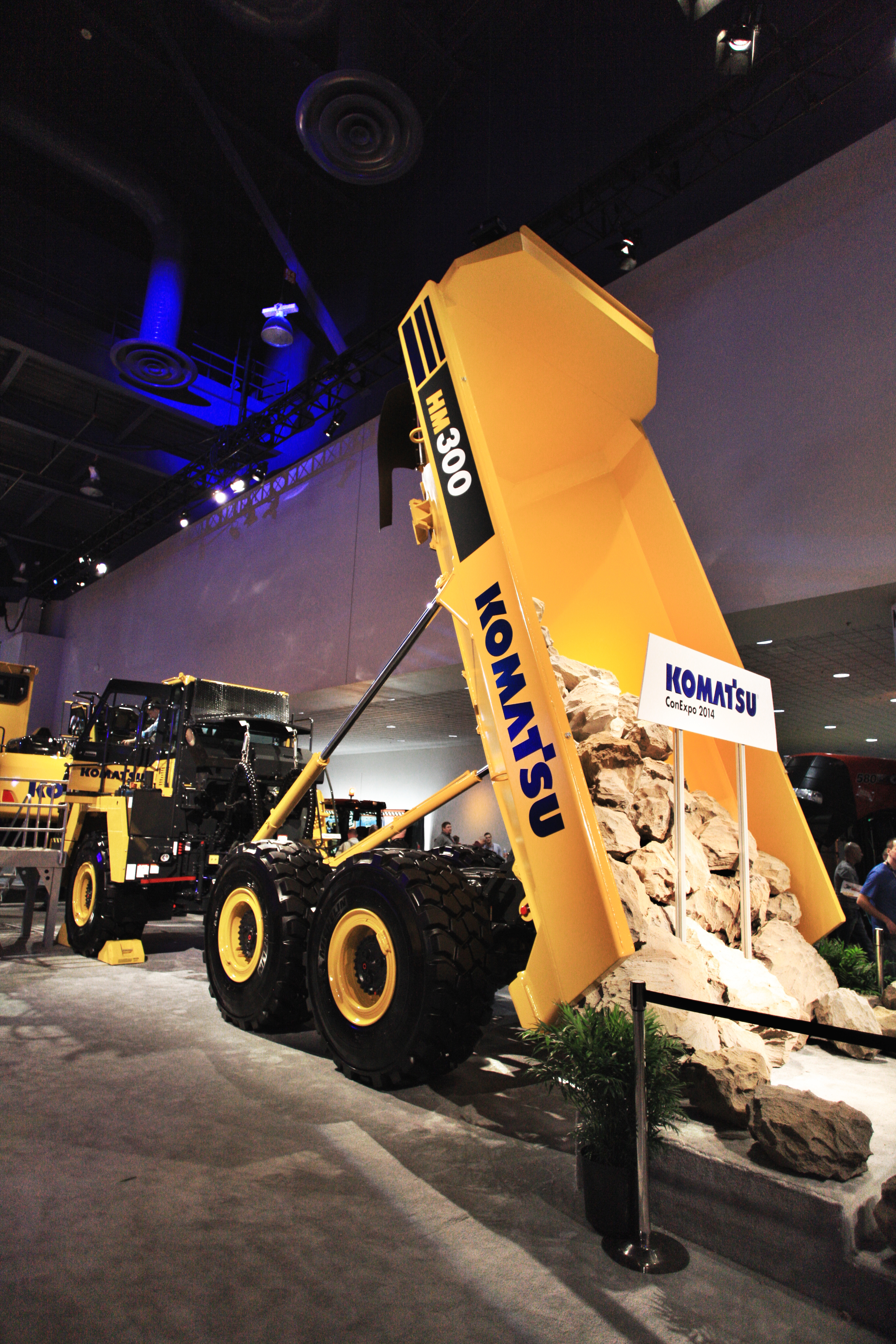Komatsu’s HM300 ADT now features a Tier 4 Final diesel Komatsu HM300 articulated truck