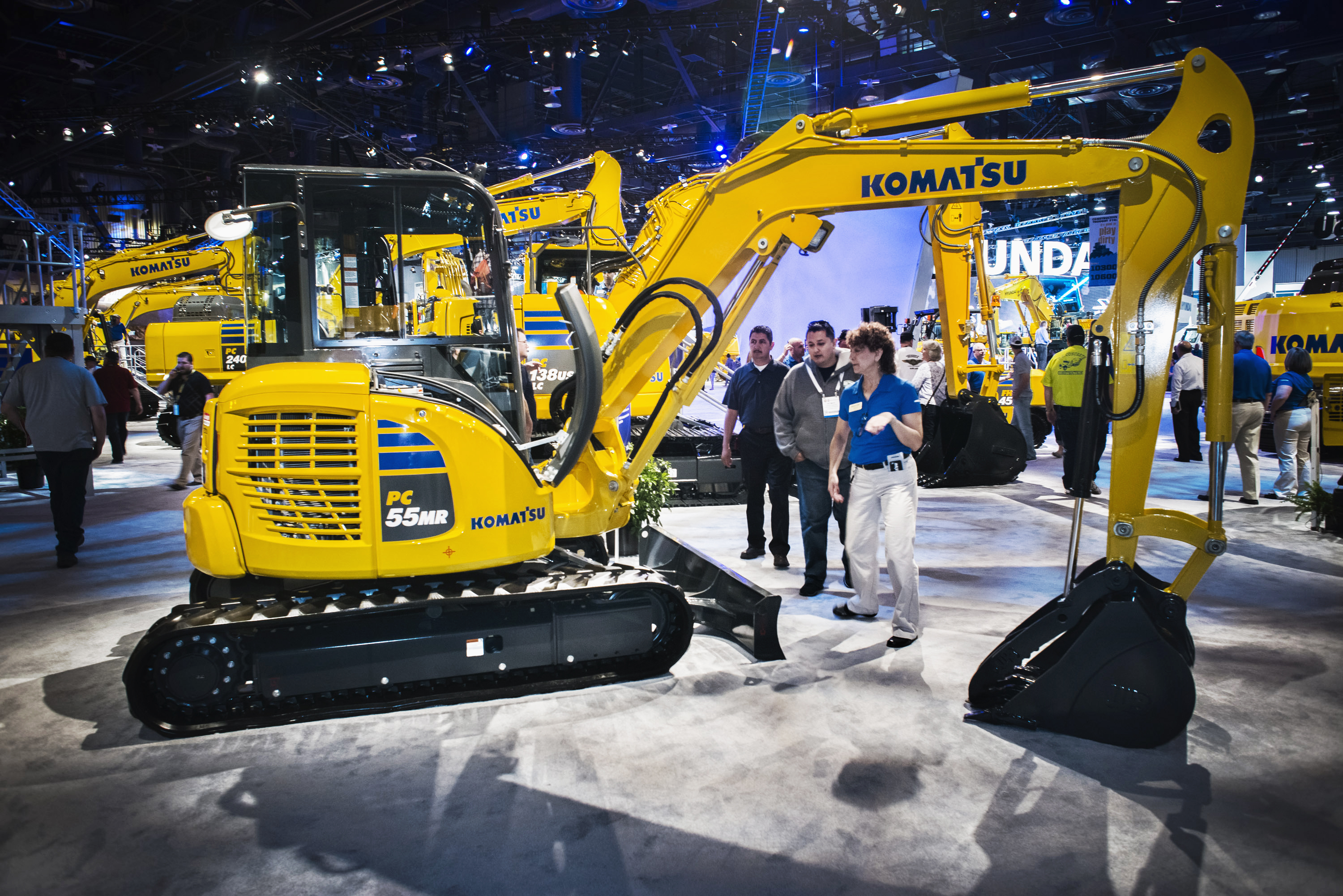 Compact excavator, PC55MR. Komatsu PC55MR
