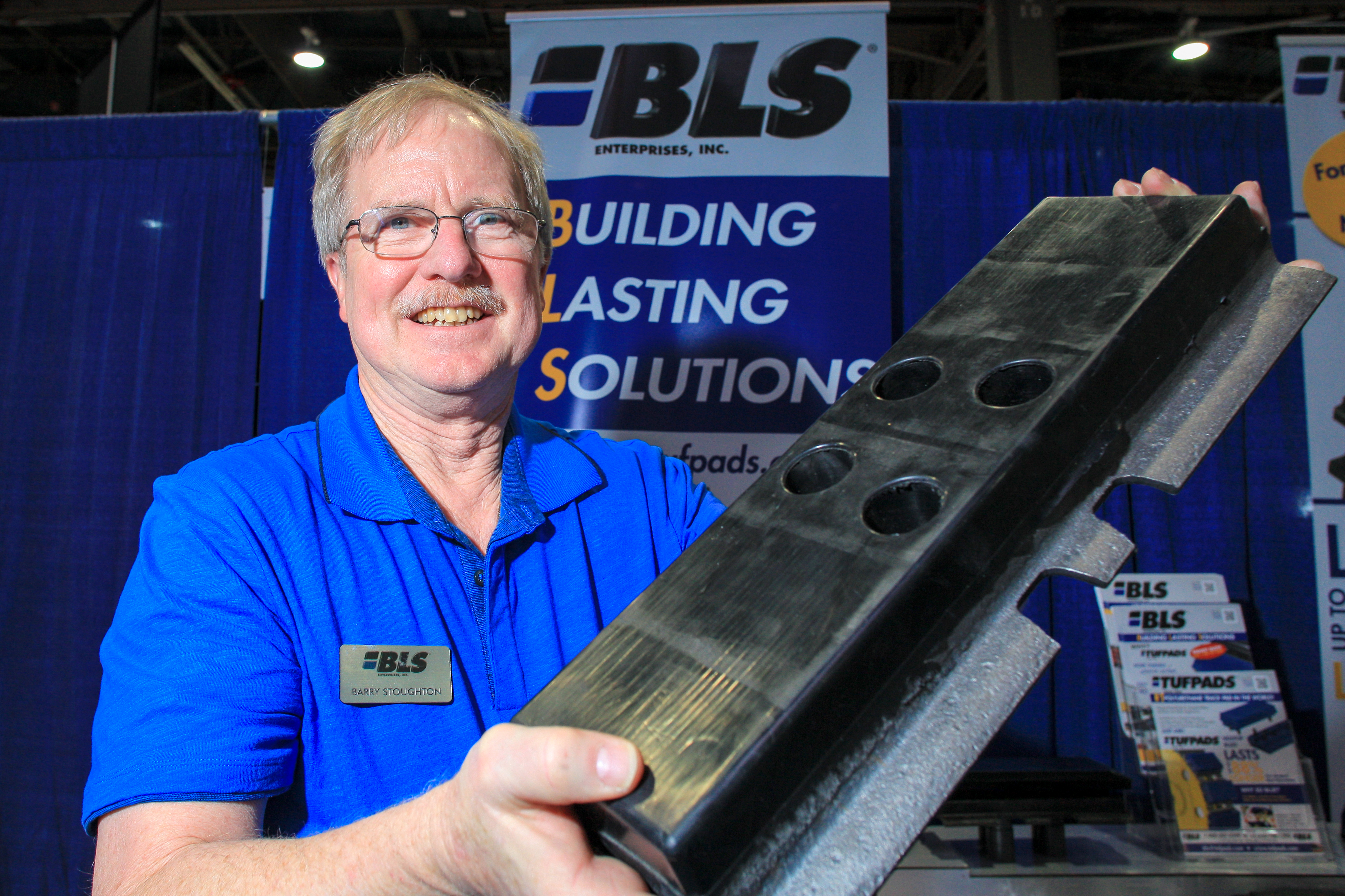 The new trackpad from BLS will allow excavators to operate on road BLS Trackpad