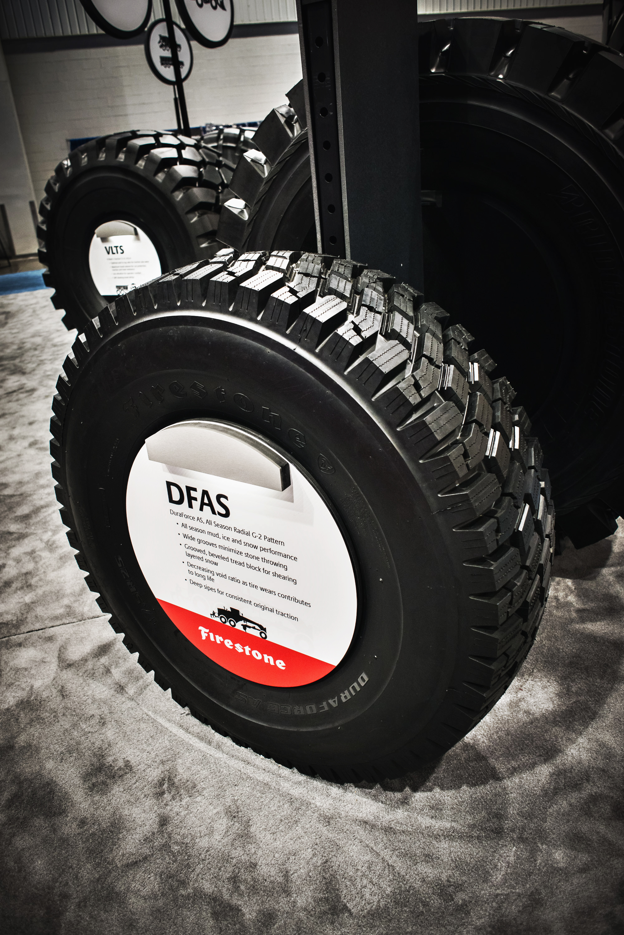 Bridgestone’s DFAS tyre has been specifically designed for graders Bridgestone’s DFAS tyre