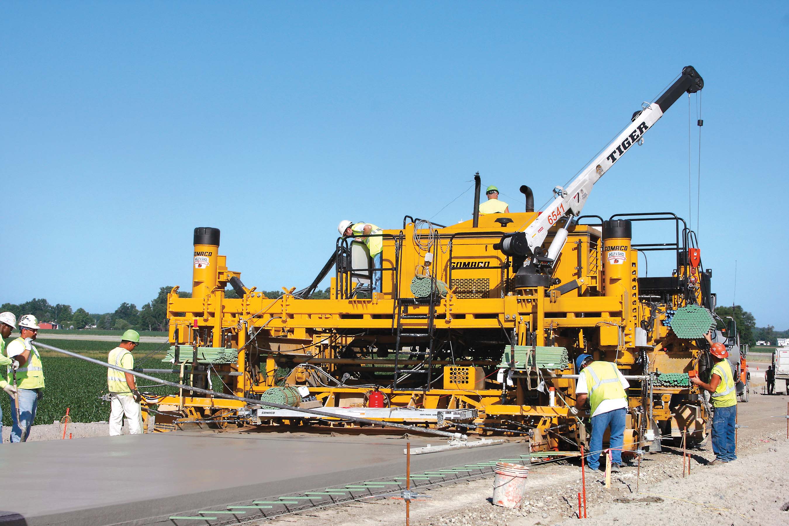 A new, low emission engine and the latest G+ system are key developments for GOMACO’s Commander III paver GOMACO’s Commander III paver