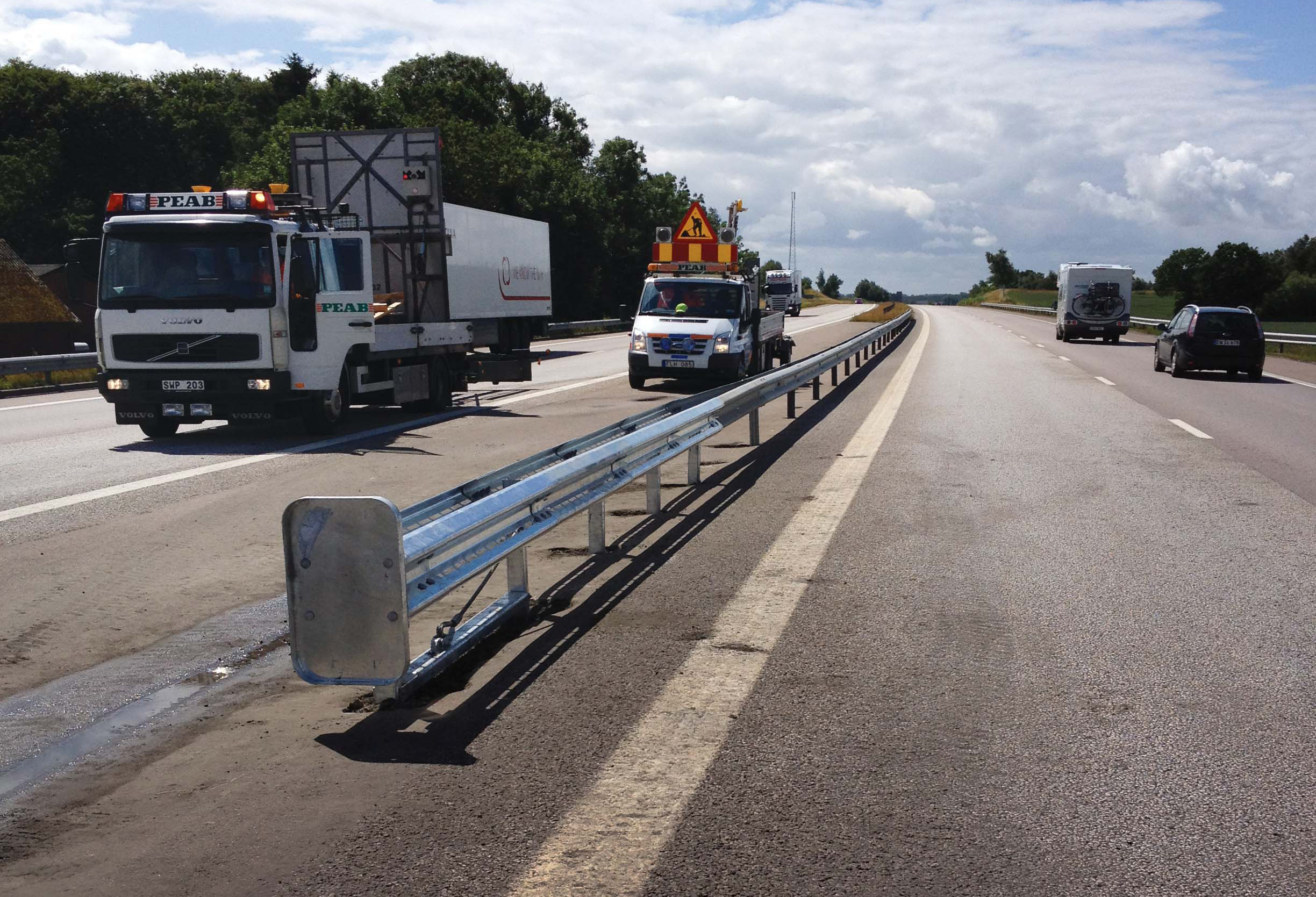A Trend terminal by Trinity Highway Products on the E4 Örkelljunga highway in Skåne, Sweden A Trend terminal by Trinity Highway Products