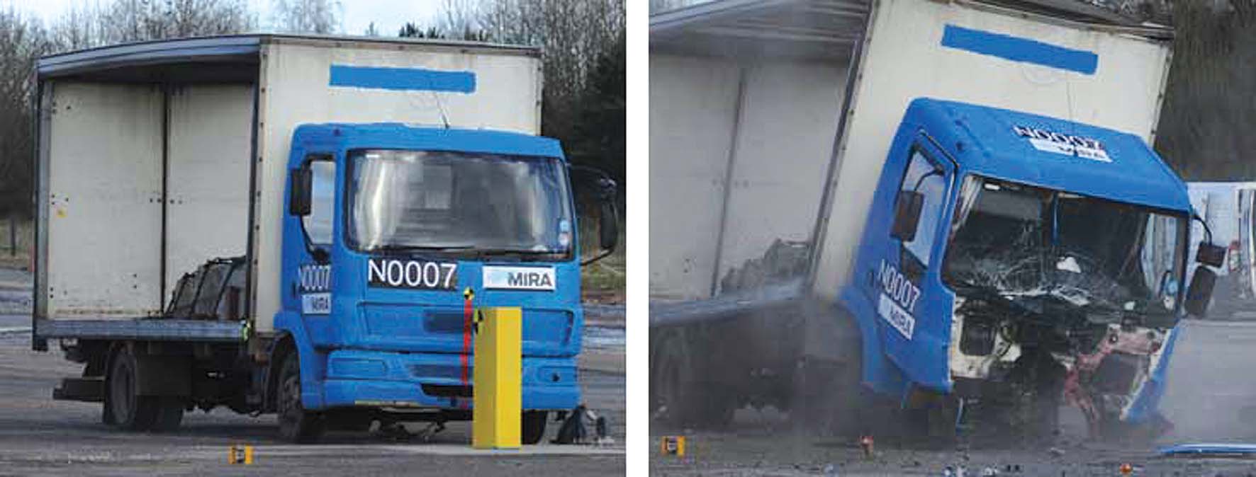 Heald’s HT1-Mantis during crash testing
Heald Mantis crash testing