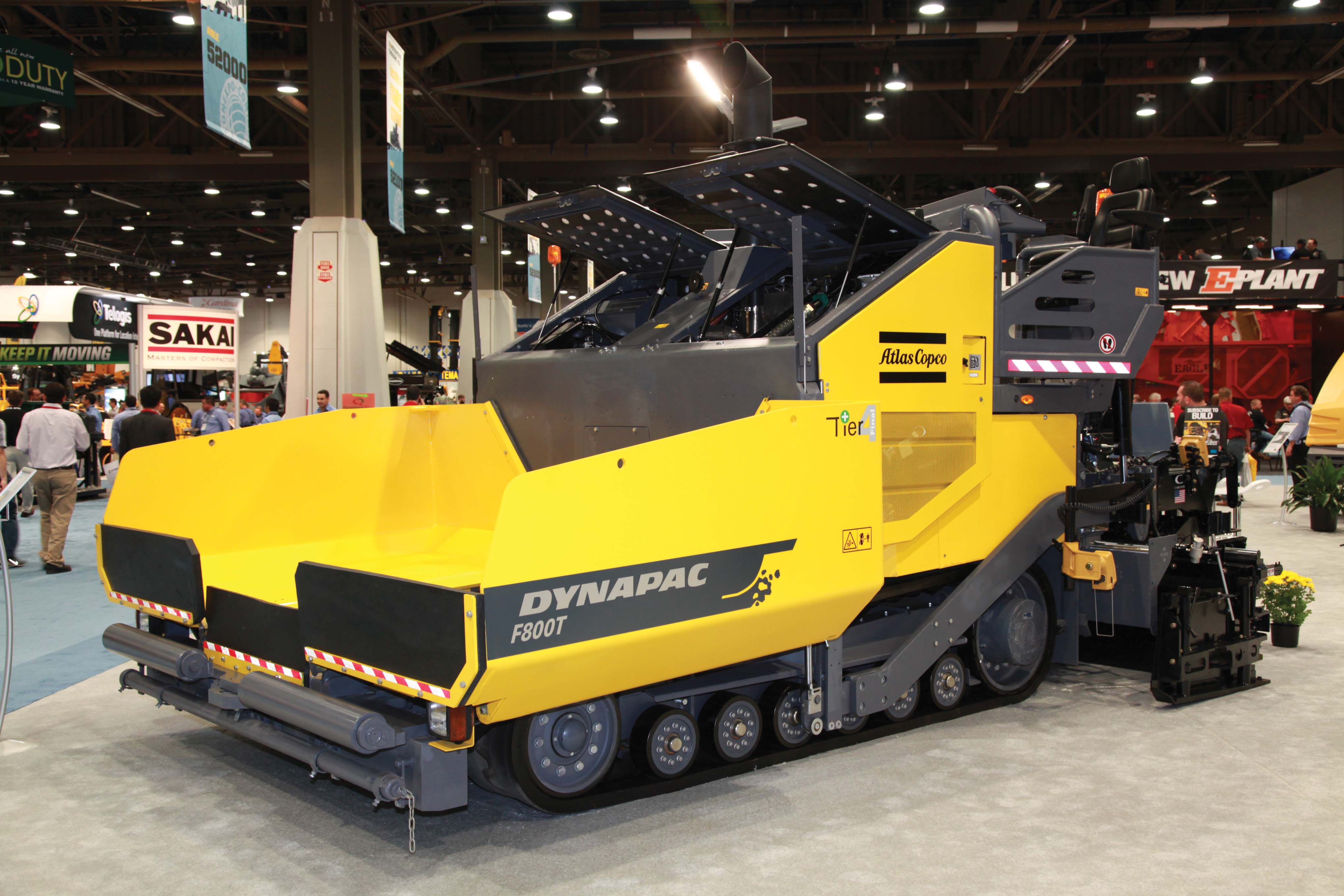 Dynapac’s new F800T paver is aimed at the US market and shares components with its sibling, the larger F1000T Dynapac’s new F800T paver