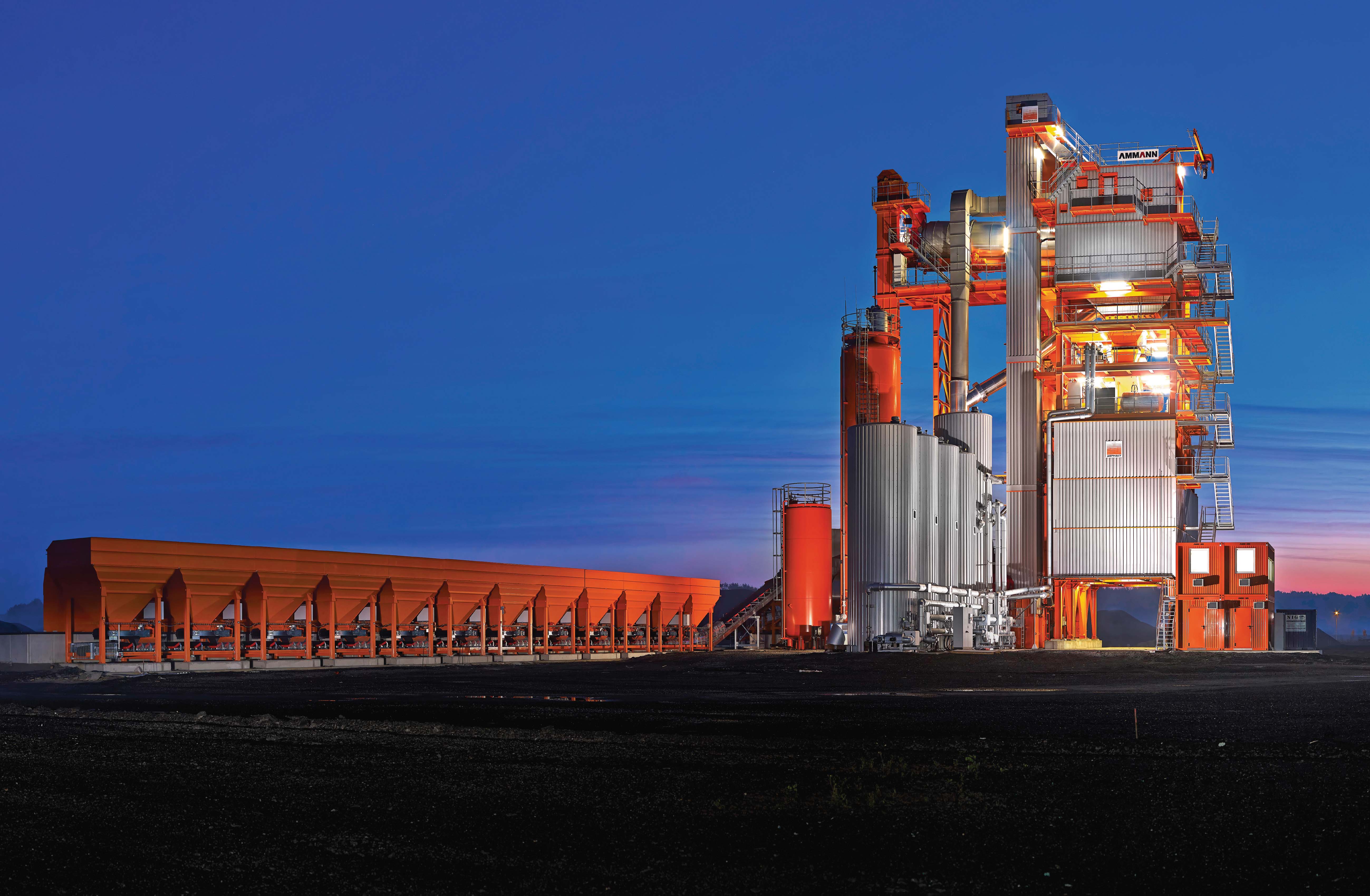 Consistent preference for using reclaimed asphalt: Ammann Universal HRT (High Recycling Technology) at M-Asphalt in Oranienburg, Germany Ammann Universal High Recycling Technology at M-Asphalt