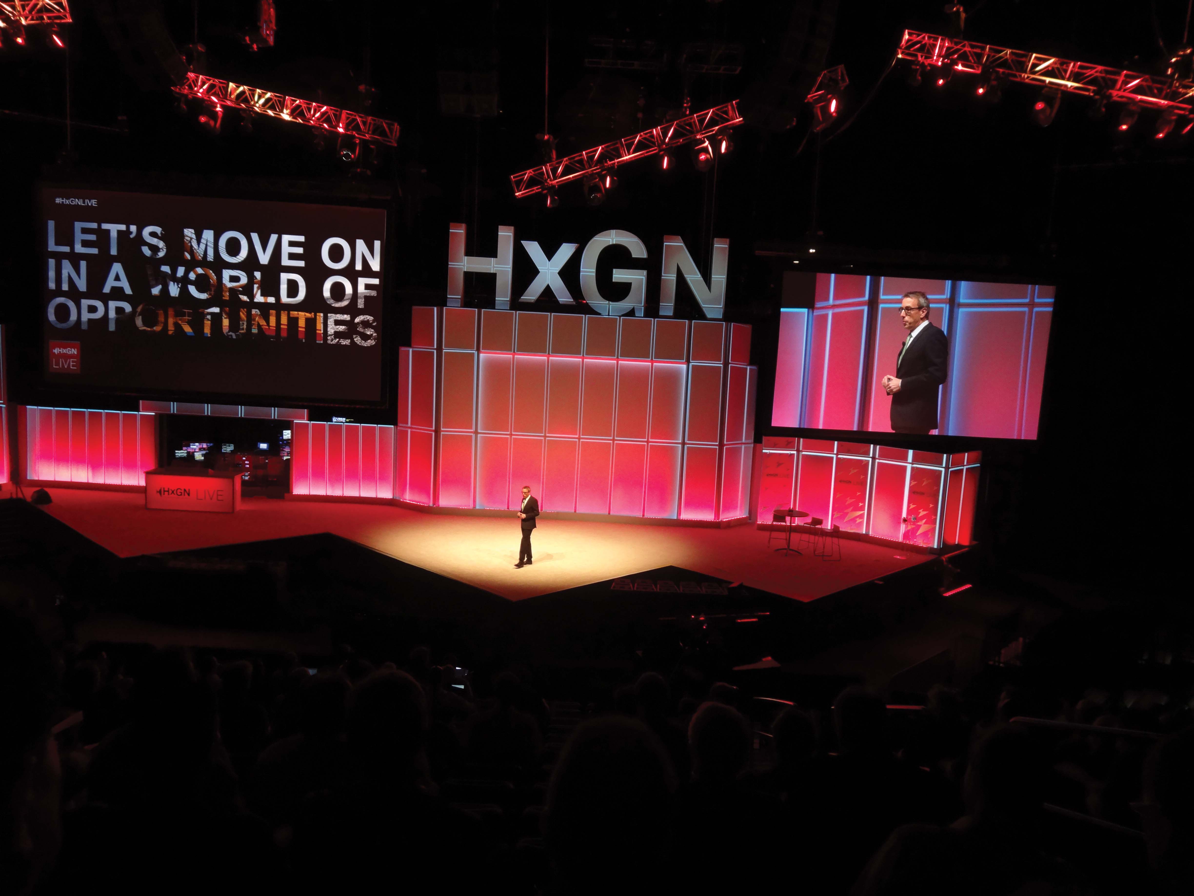 Hexagon CEO and president Ola Rollén officially opened HxGN Live 2014 with his key note speech titled ‘The Disruptive Power of Transformation’ Jurgen Dold at HxGN 2014