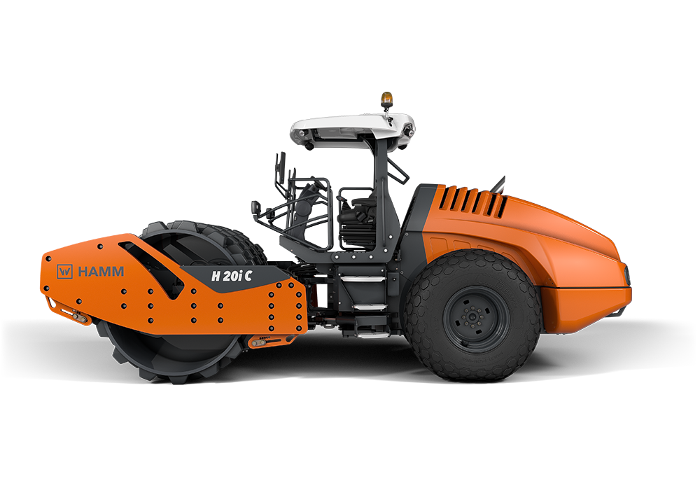 Safe operation from a distance can be achieved with Hamm’s remote controlled soil compactor