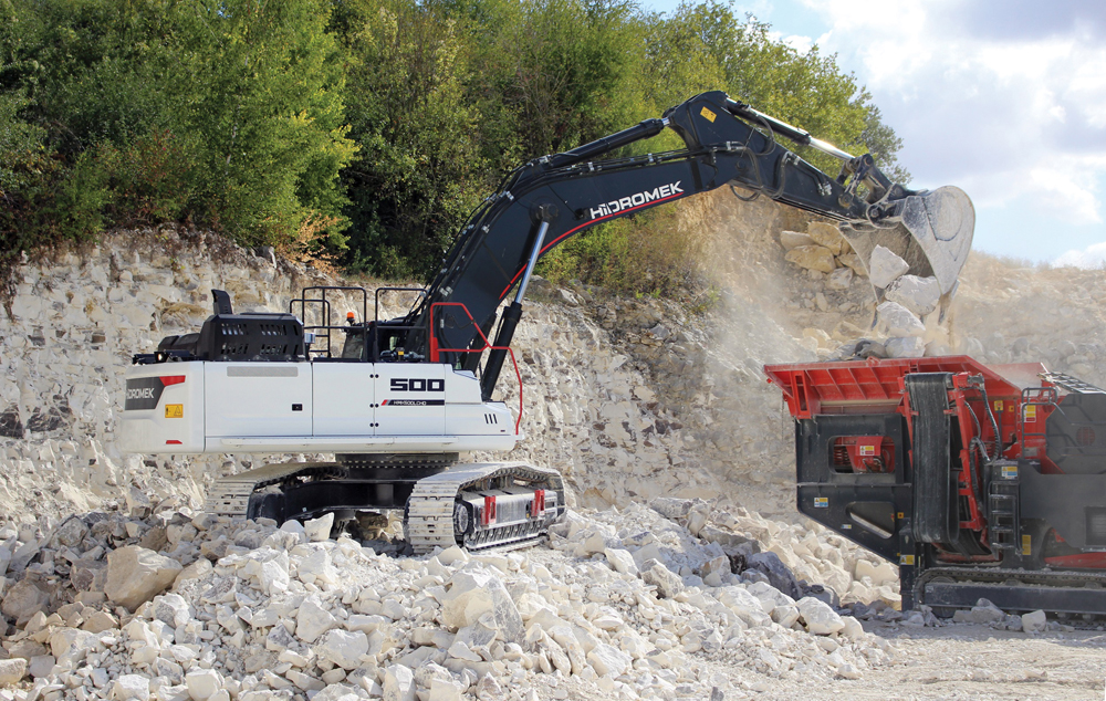 Durability and reliability are key features of the new HIDROMEK excavator
