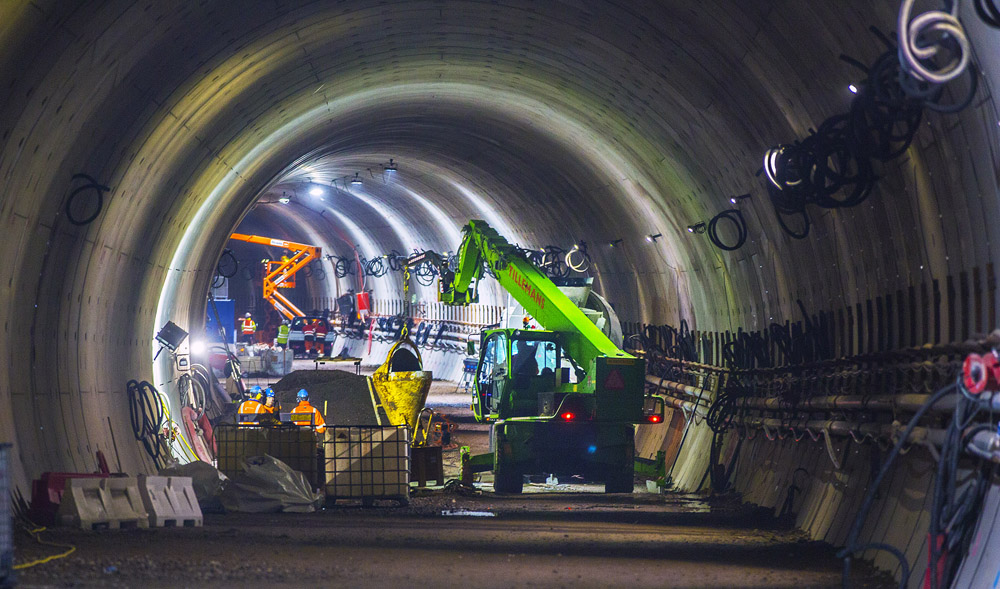 The two tunnels both feature three pumping systems under the road to collect rainwater entering, which is then discharged - image © courtesy of Frank Jansen