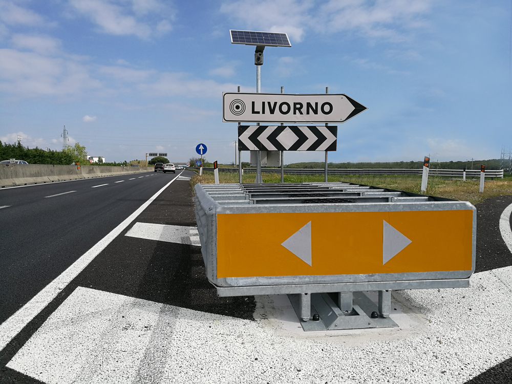 Seeing is believing: SMA’s Geronimo monitoring system is installed on the road behind the crash cushion