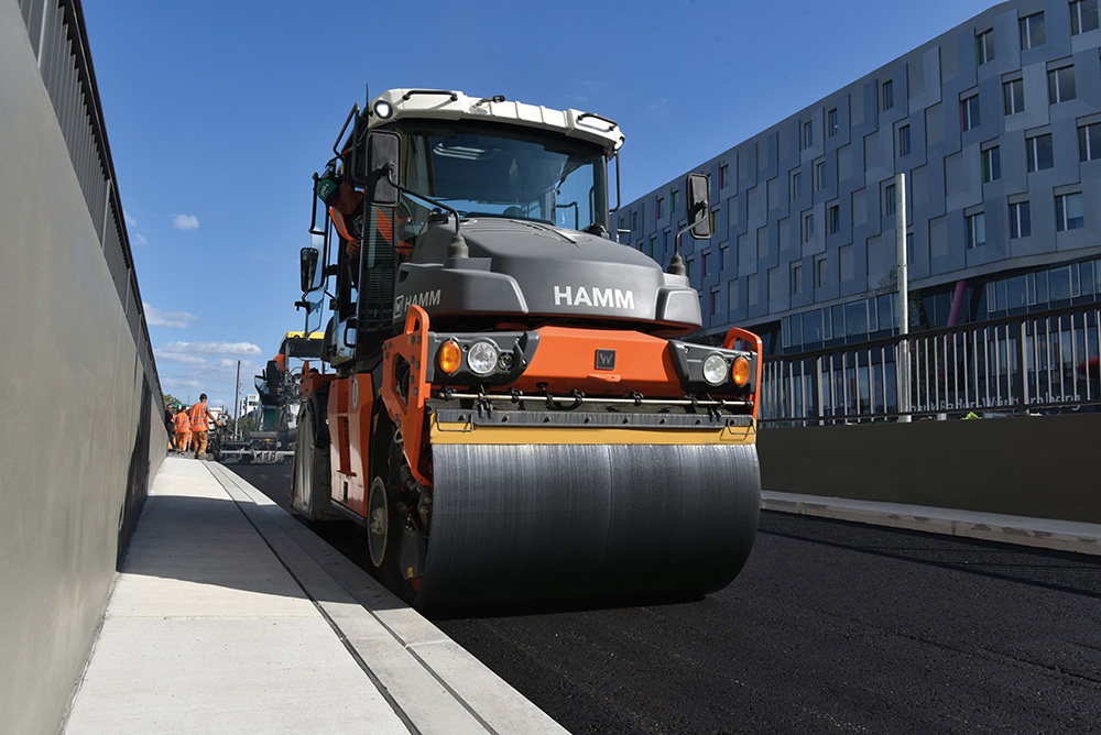 Several models of Hamm rollers were selected specially for the work
