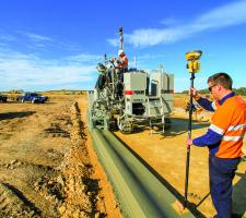 Topcon technology for stringless paving