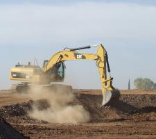 Caterpillar excavator with telematics technologies 