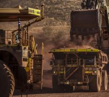 Caterpillar has several fleets of autonomous haul trucks