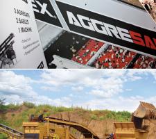 Terex Washing Systems washing plants and IROCK’s Sidewinder crushers 
