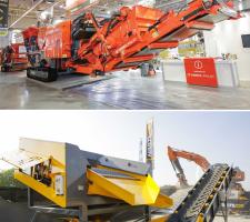 Terex Finlay J-1170 primary jaw crusher and Hartl machine 