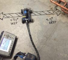 Figure 2 - GPR scan for concrete depth