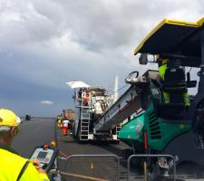 Using the material transfer vehicle